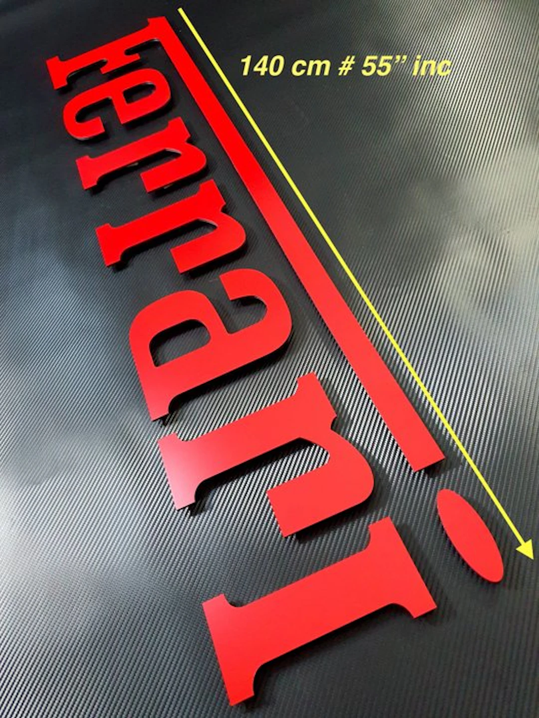 Sign - Ferrari - Professional wall Logo Aluminium*