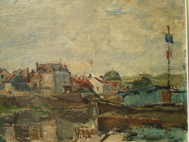 André Planson (1898-1981) - Vue de la Ferté en 1920