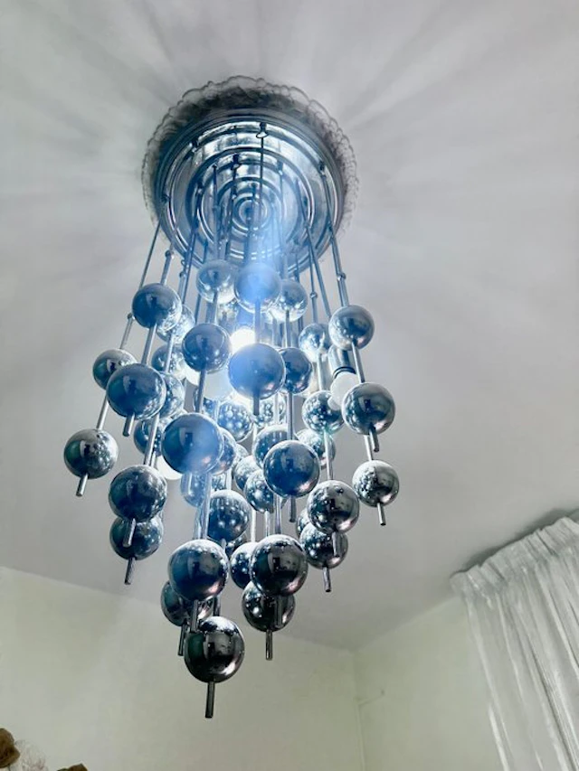 Hanging lamp - Steel - Luber Ball chandelier - Ball pendant lamp