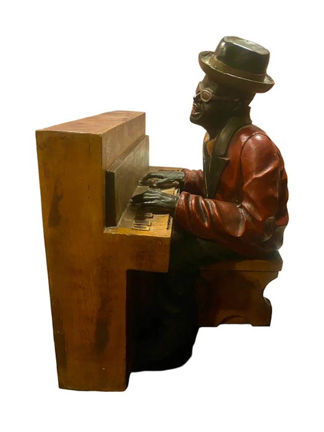 Sculpture, Jazz Pianist Skulptur - 74 cm - Resin - 1970