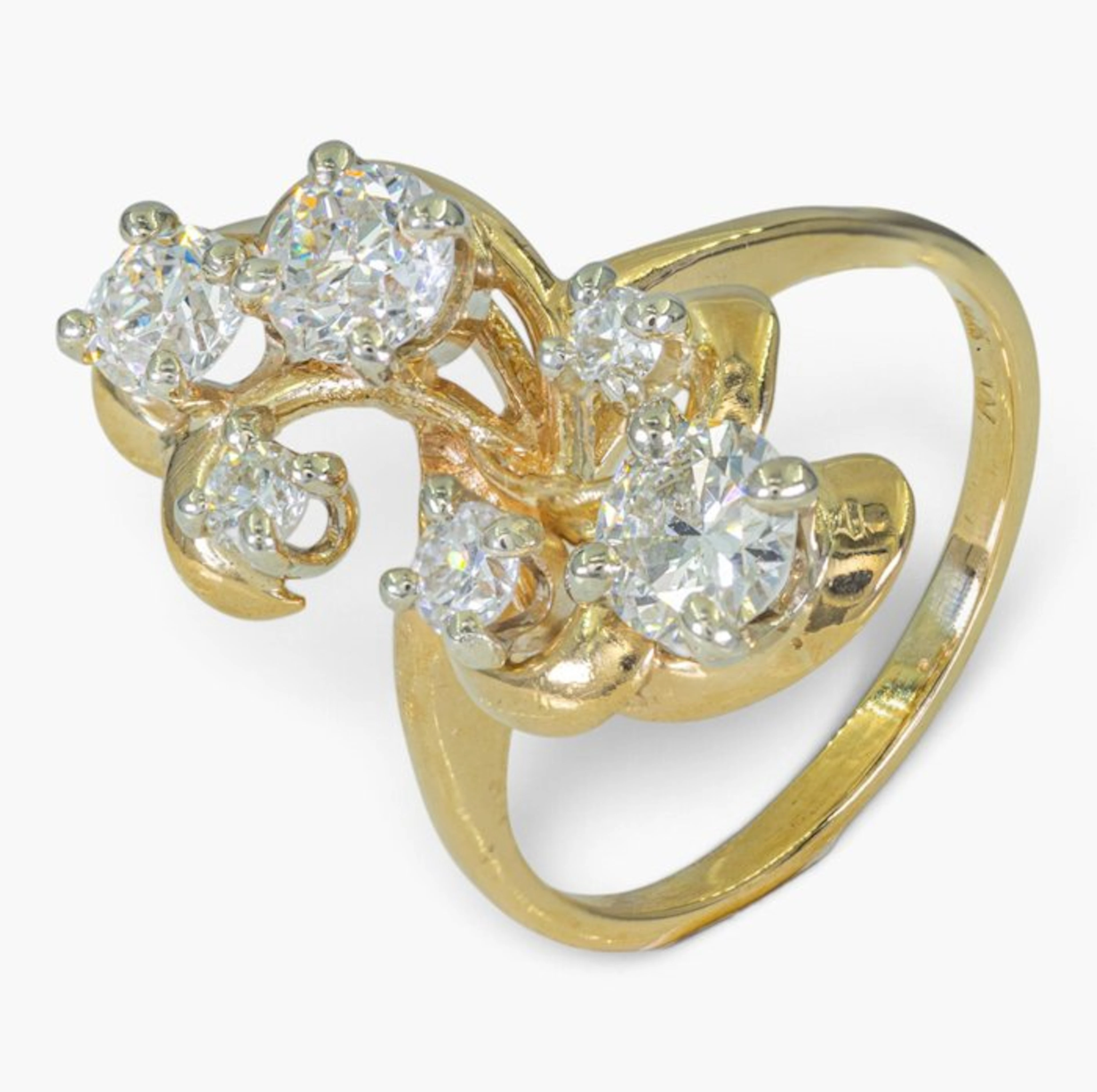 No reserve price - Ring - 14 kt