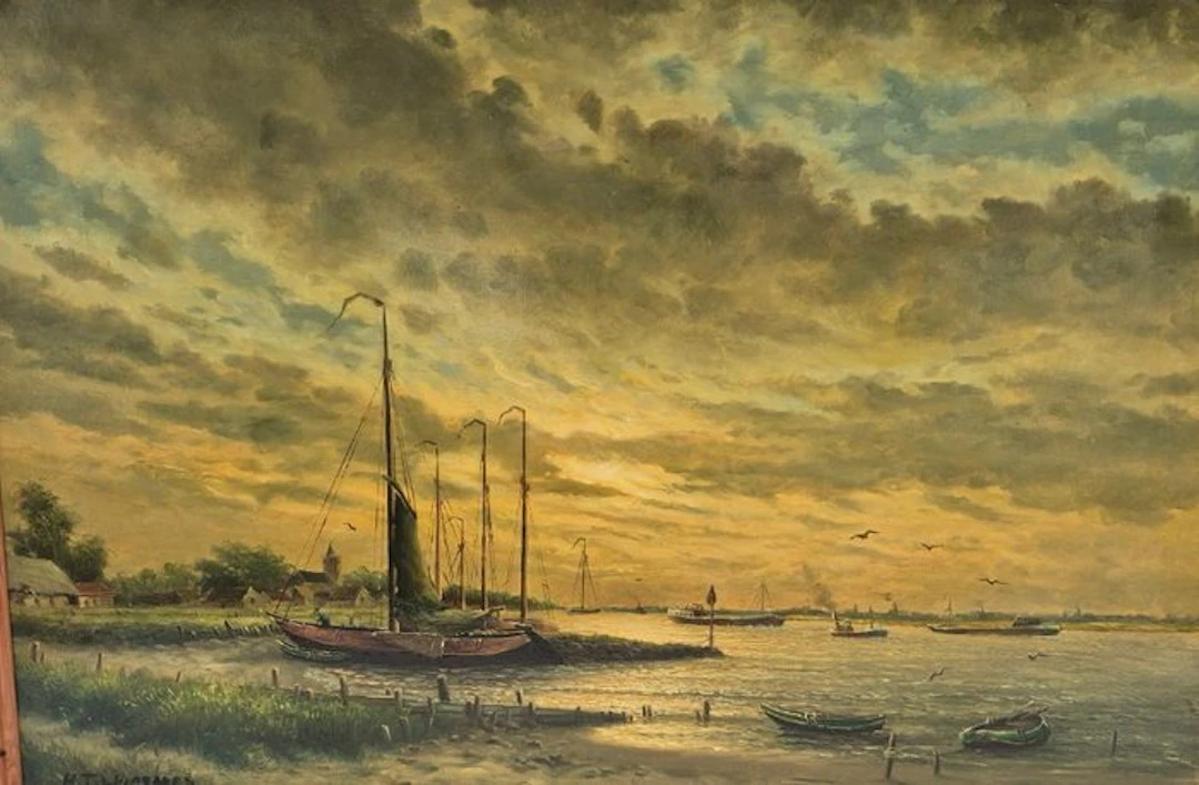 Henk van der Wijngaard (1922-2012) - Langs de Lek.
