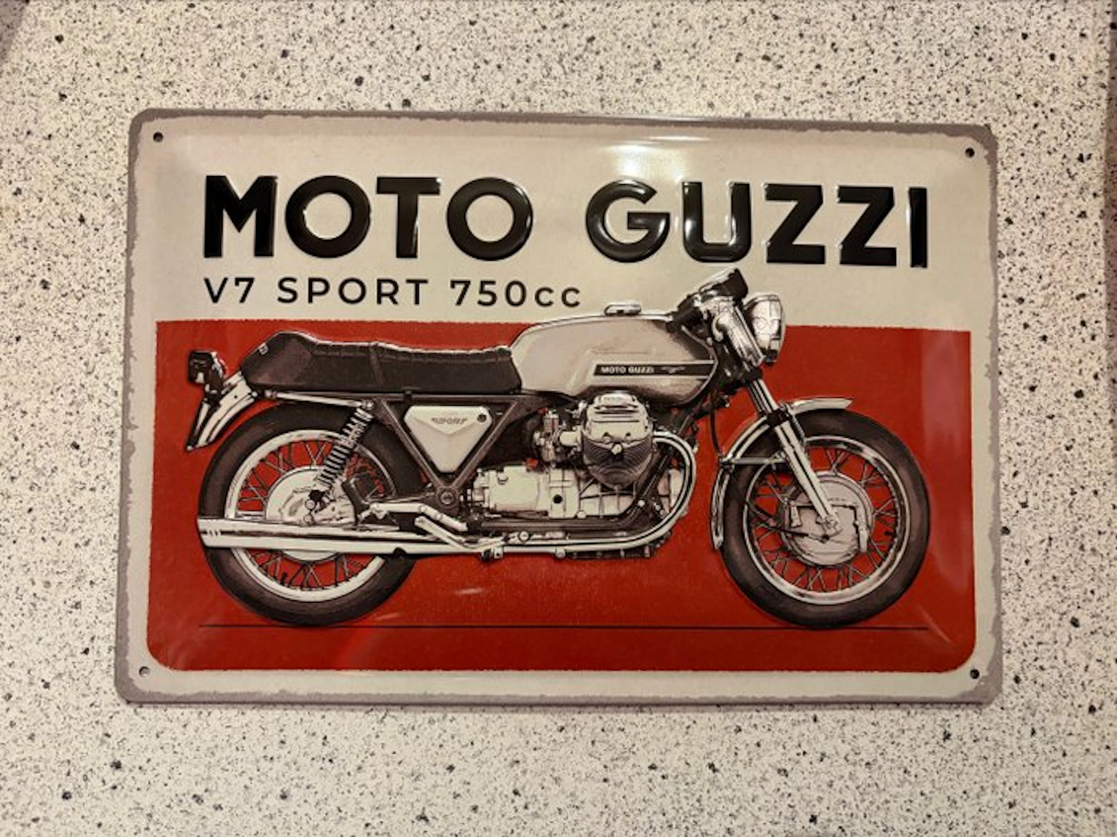 Moto Guzzi - MOTO GUZZI V7 SPORT 750cc - Sign - Metal