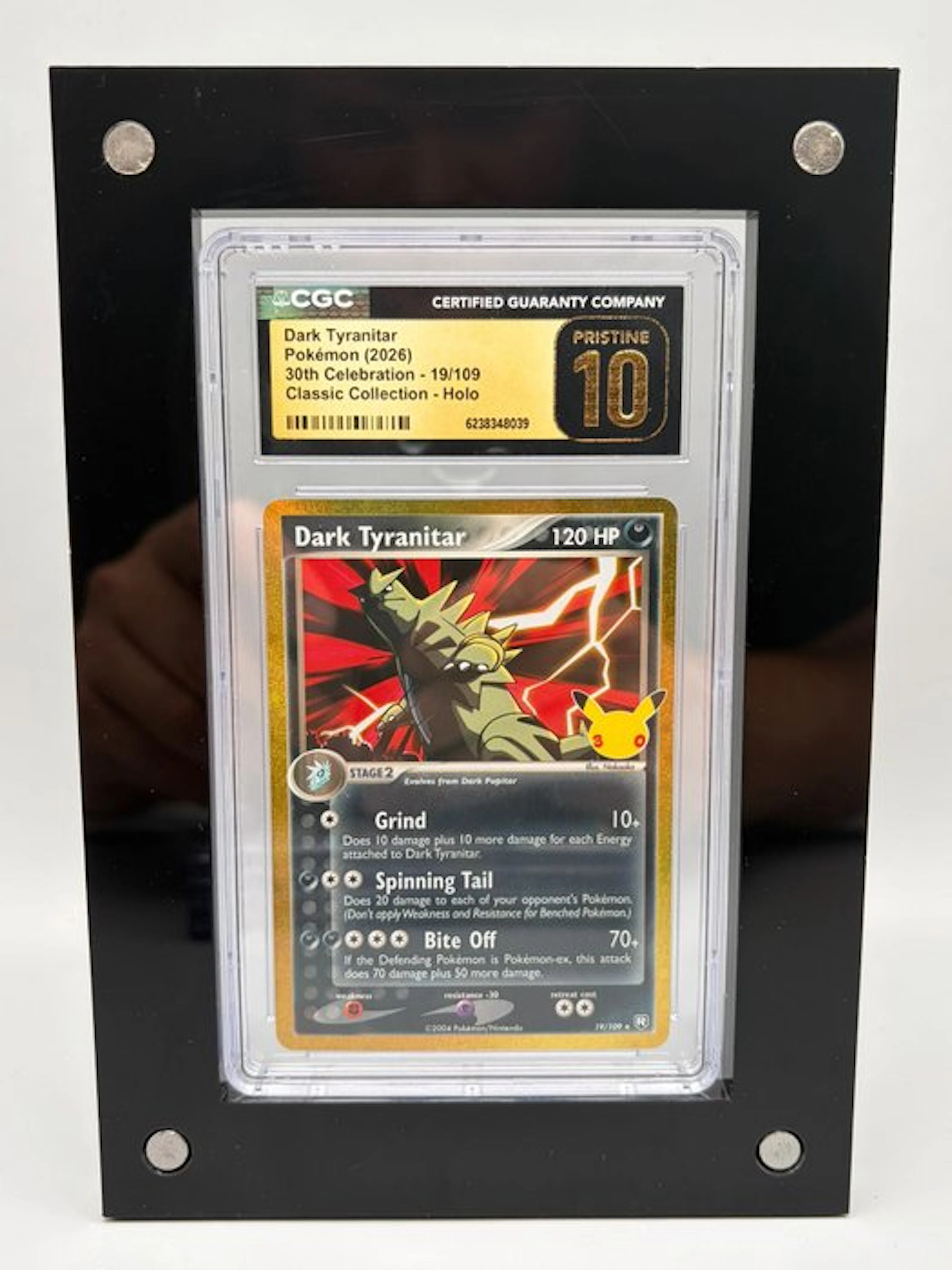 Pokémon - 1 Graded card - Dark Tyranitar - 30th...