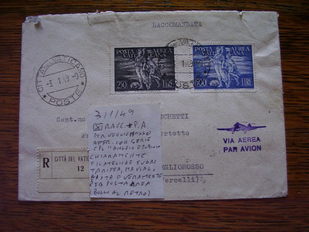 Vatican City - PIO XII: Tobiolo and Angelo complete...