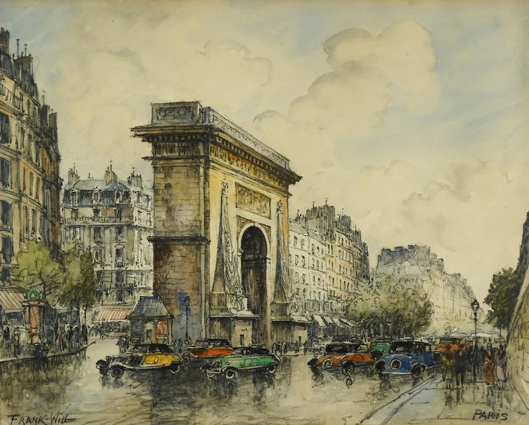 Frank Will (1900-1950) - Paris, la porte Sainte Denis