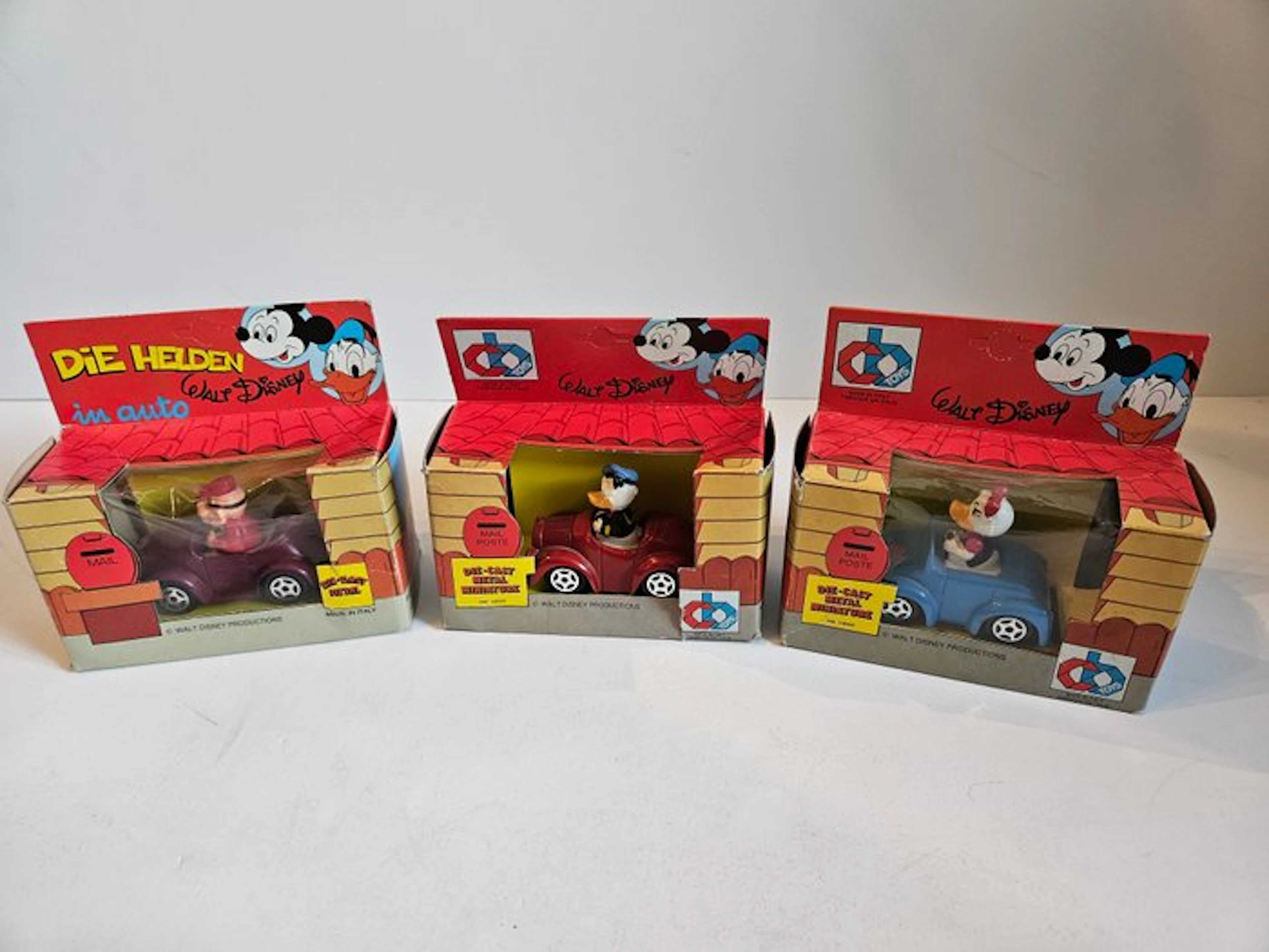 Donald Duck, Daisy Duck, anders - 3 Toy - Walt Disney Productions - 1980