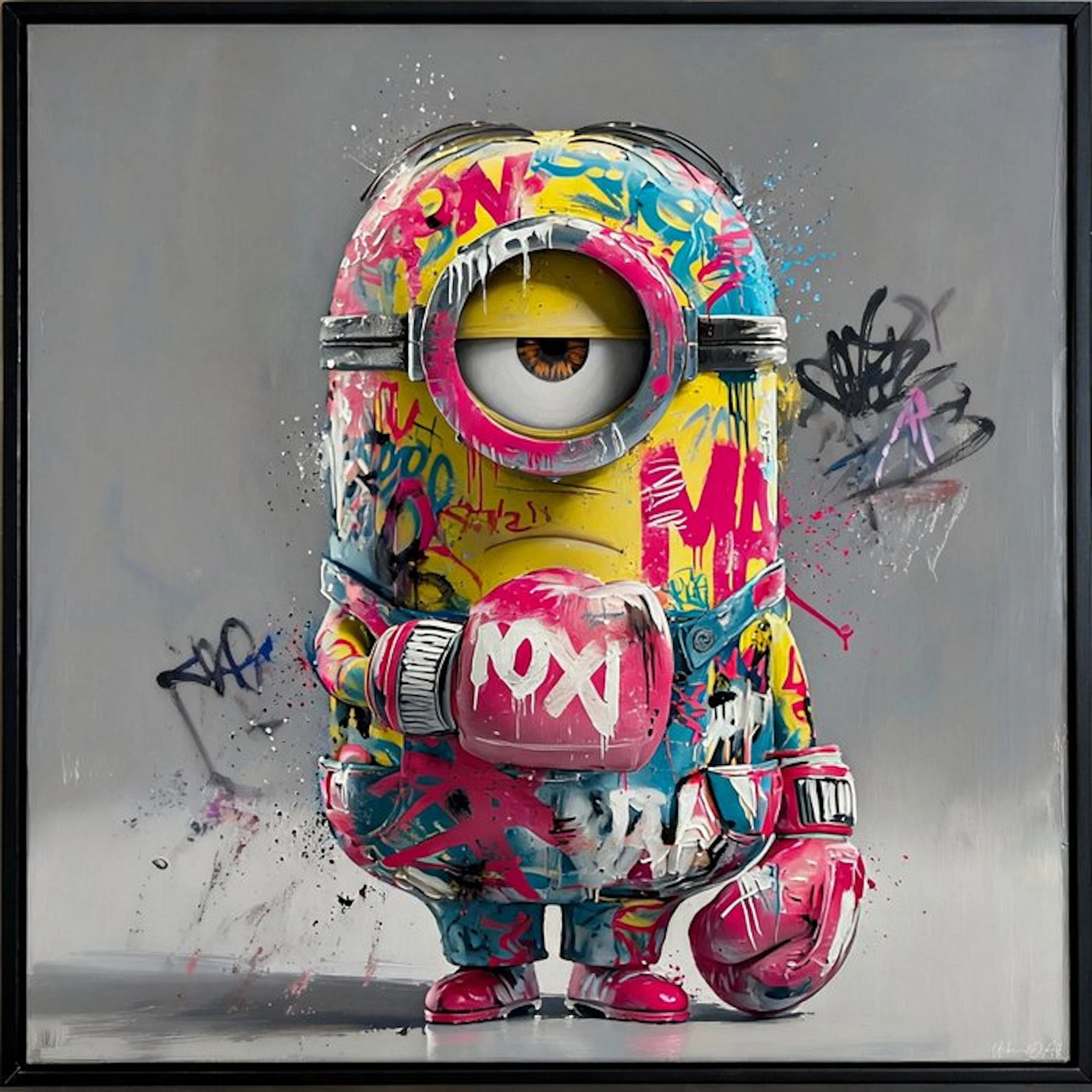 Urban3DArt (1971) - Minion Boxeur Graf Limited Edition Art numérique mixte