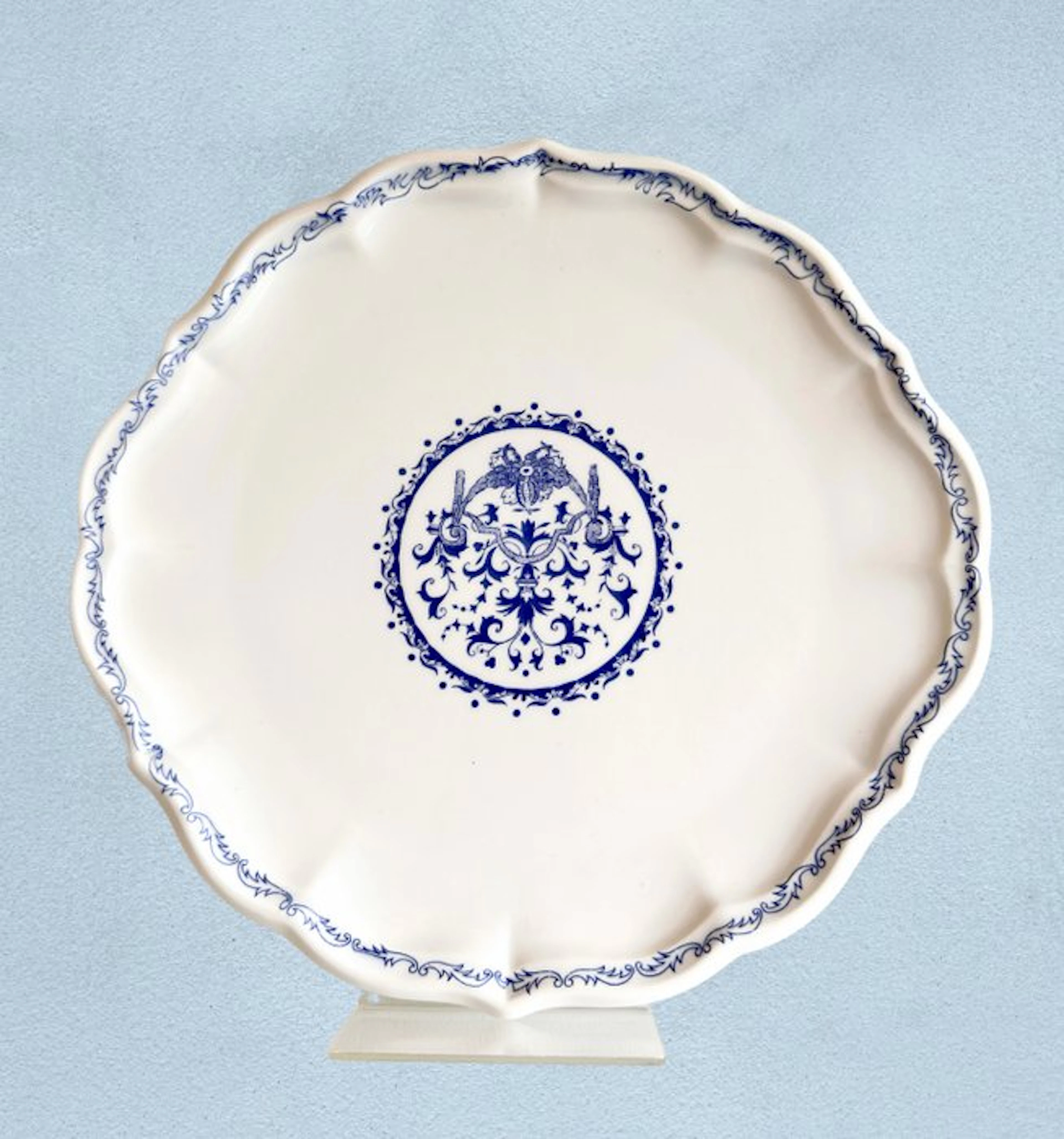 Gien - Serving plate - Porcelain - Iconic decor « Rouen 32 »