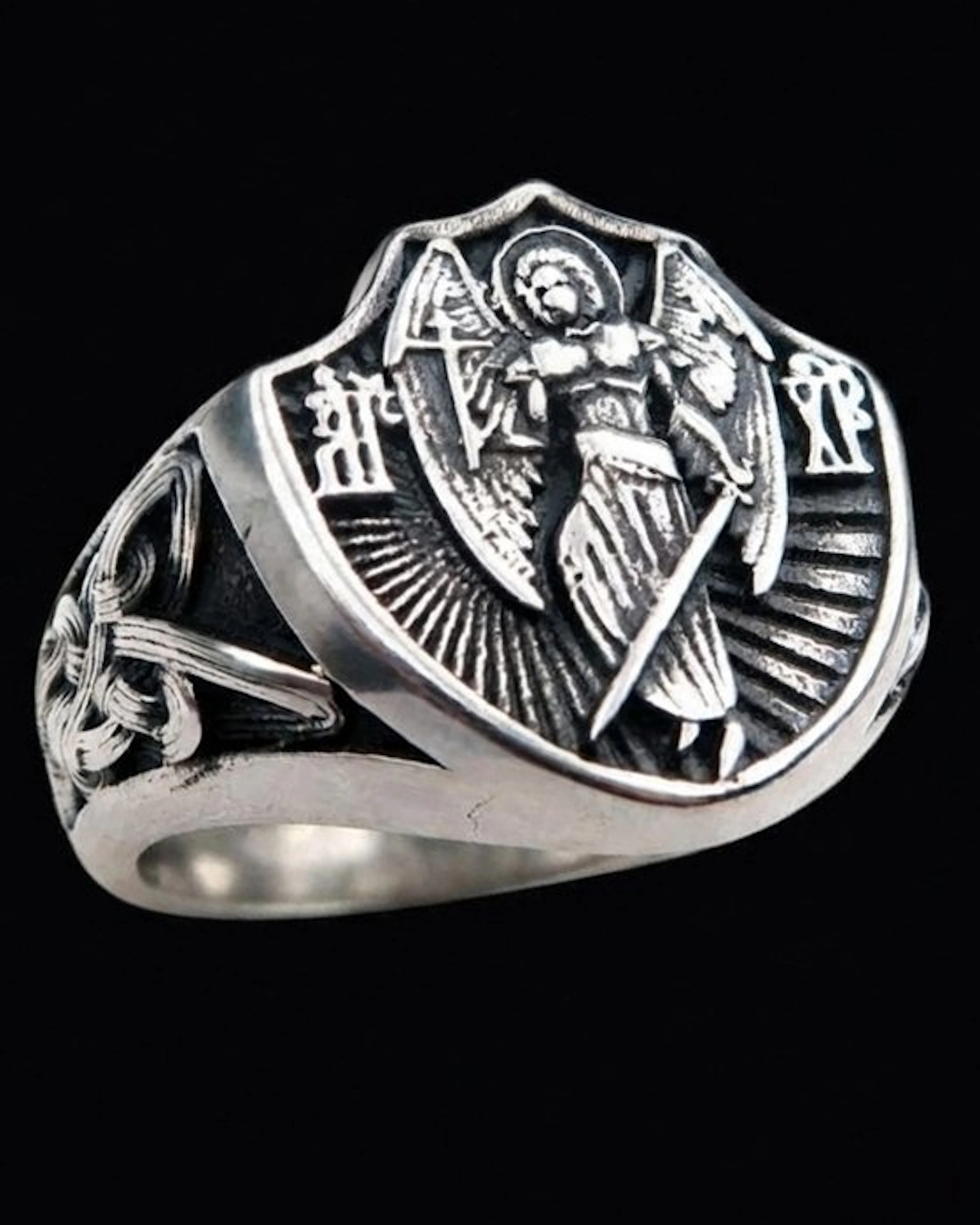Heraldic Signet Ring - Archangel Michael - Exorcism of...