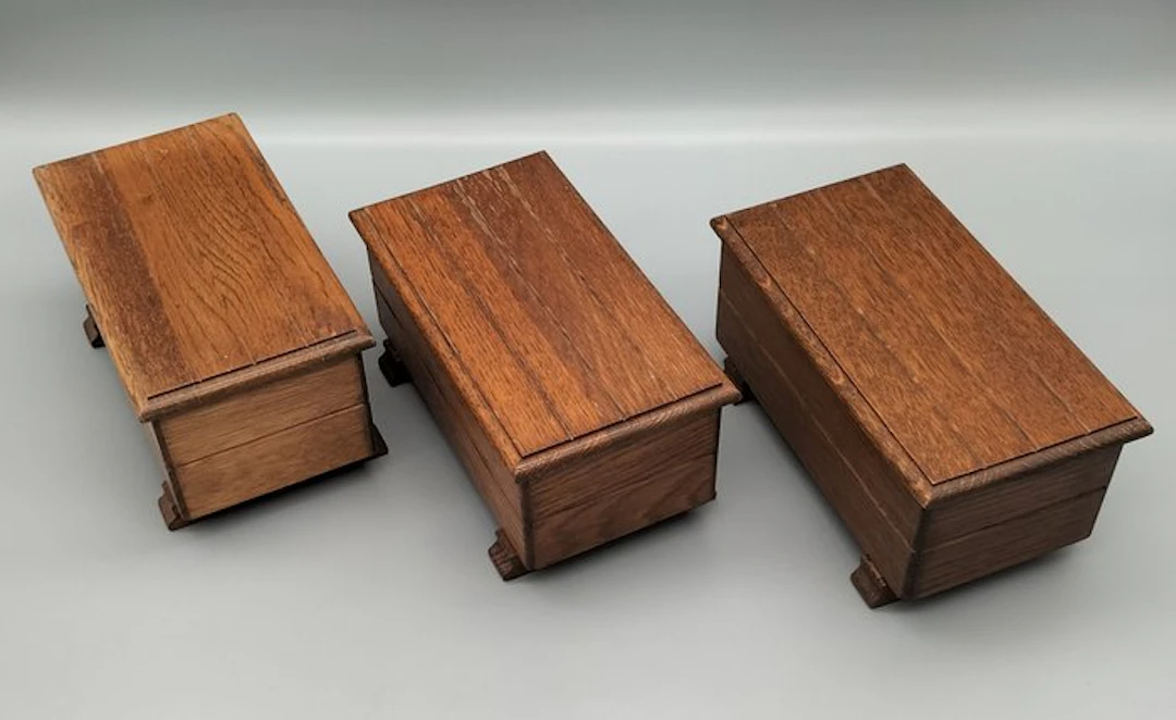Casket (3) - Wood - Wooden storage chests