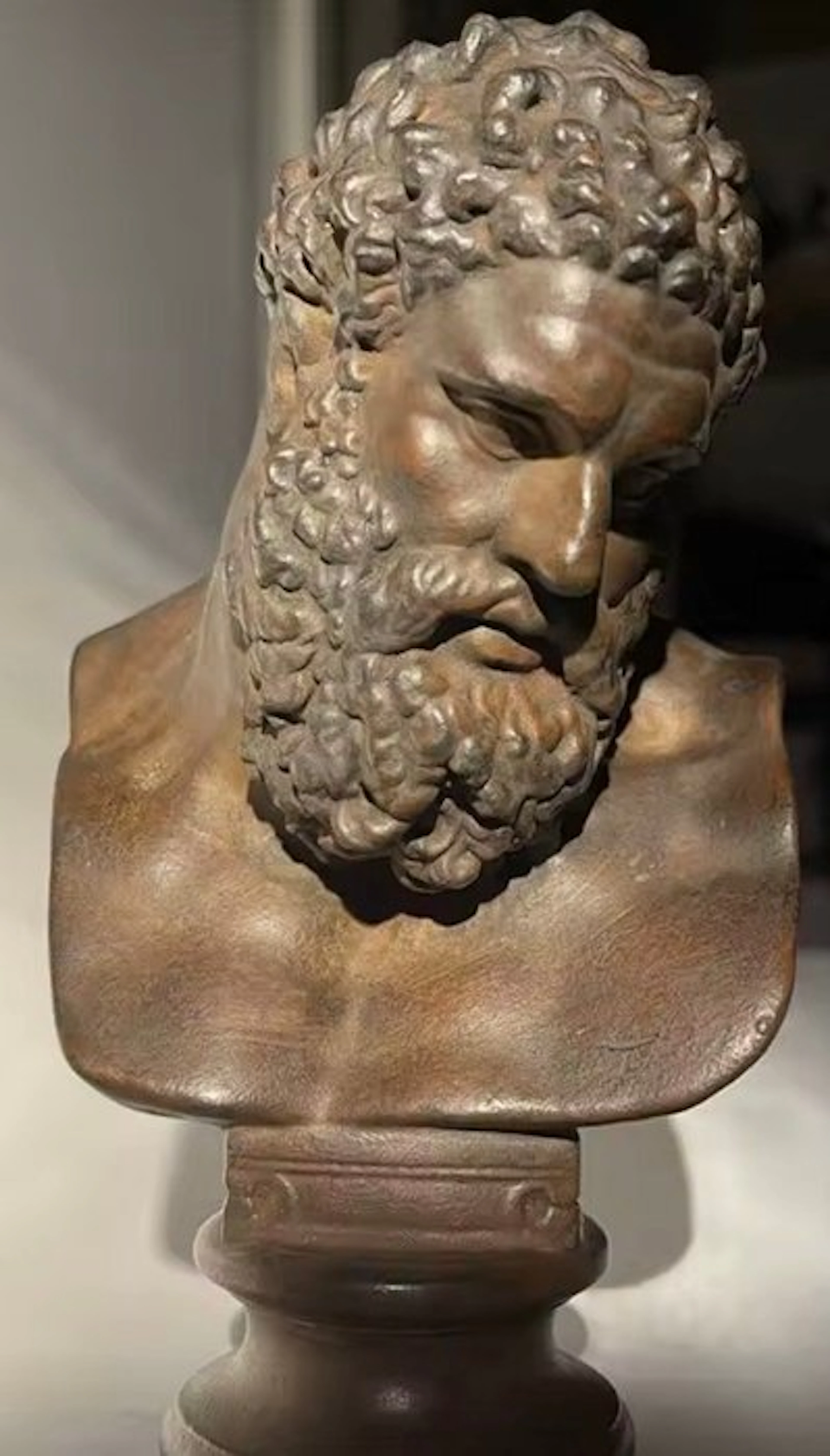 Bust, Hercules - 16 cm - Stone