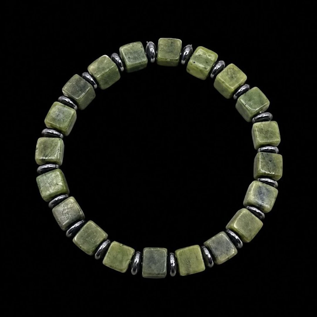 Elegant Jadeite and Hematite Bracelet of premium quality...