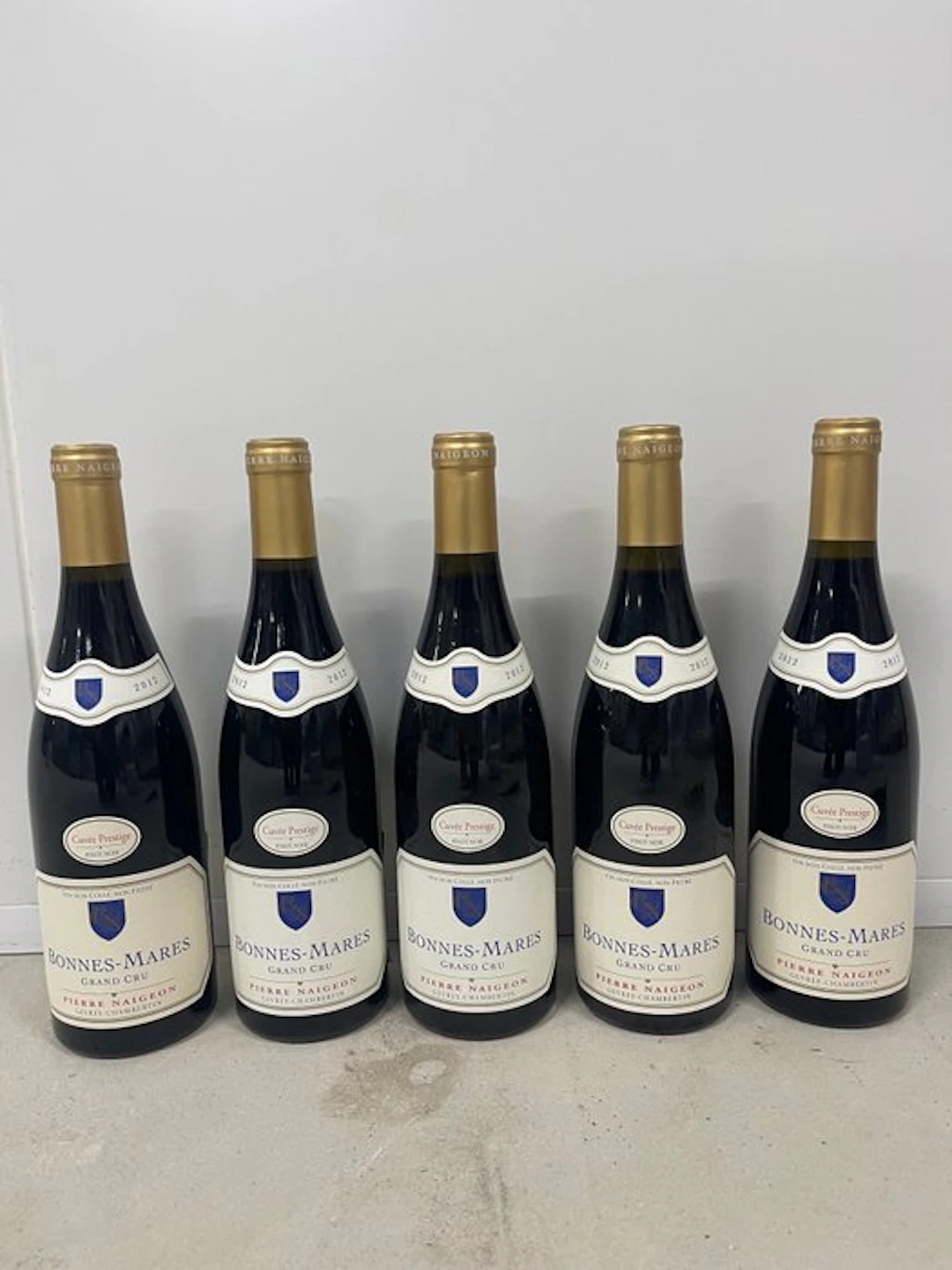 2012 Pierre Naigeon - Bonnes-Mares Grand Cru - 5 Bottles (0.75L)