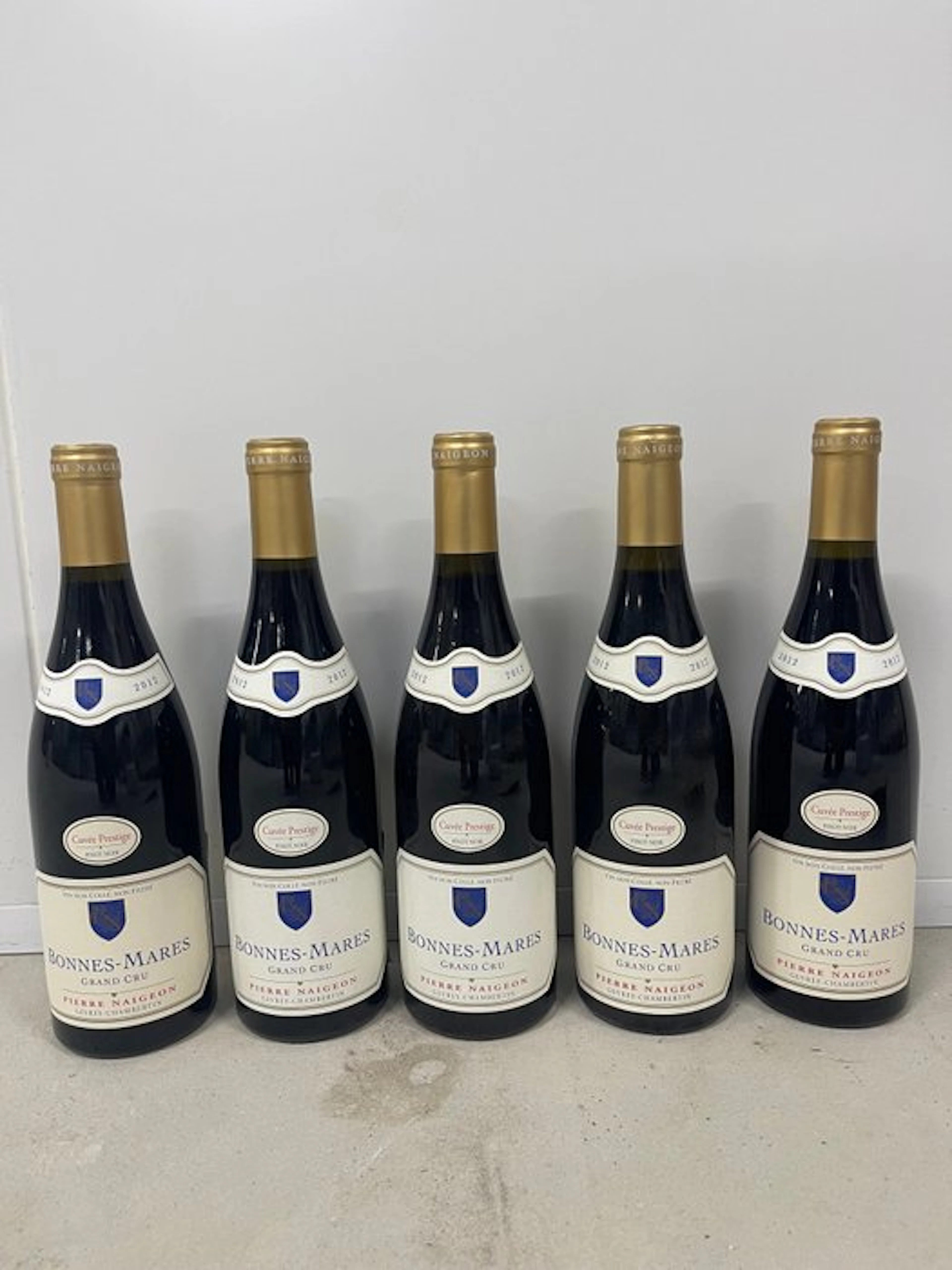 2012 Pierre Naigeon - Bonnes-Mares Grand Cru - 5 Bottles (0.75L)