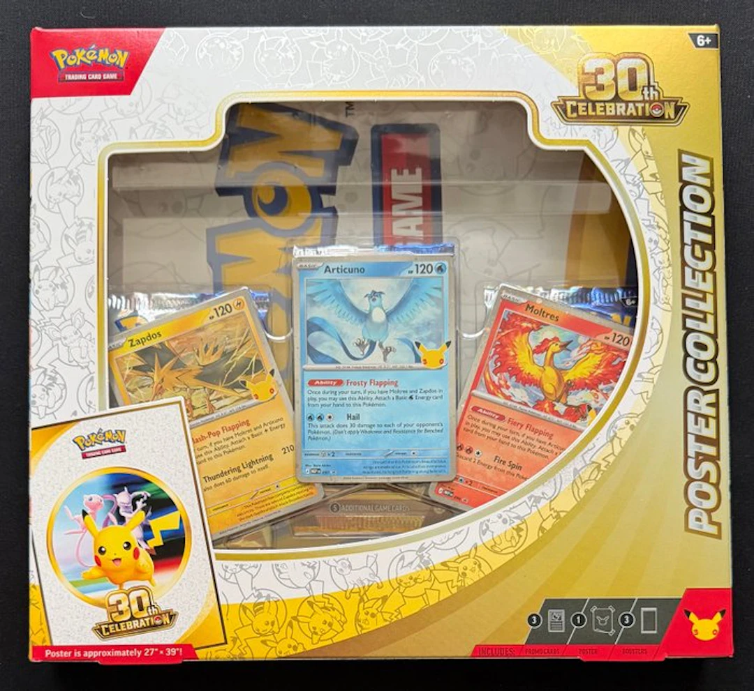 Pokémon - 1 Box - Pokémon 30th Celebration Poster...