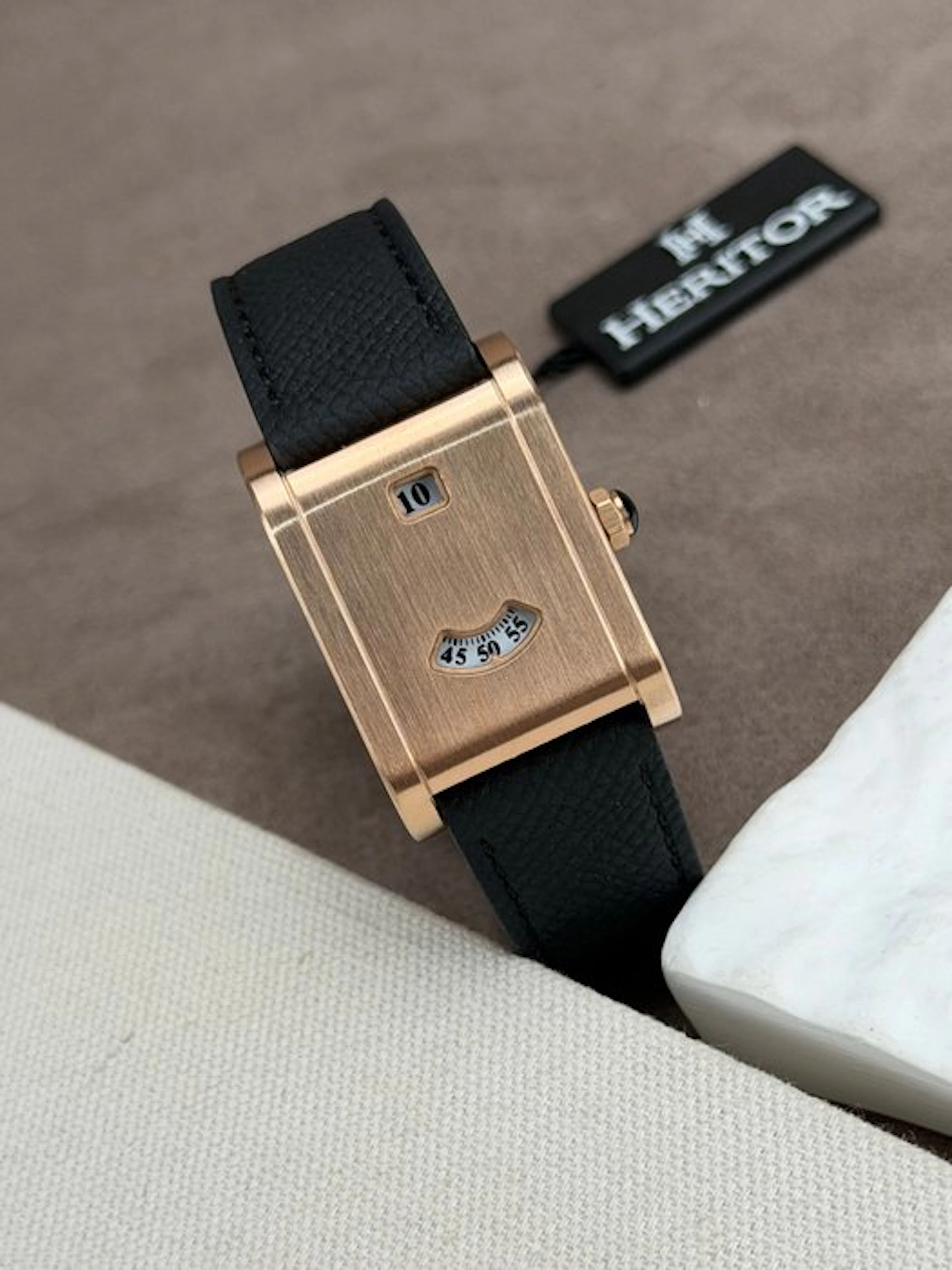Heritor - Automatic Ramses -Rose Gold/Black 'Disc dial'...