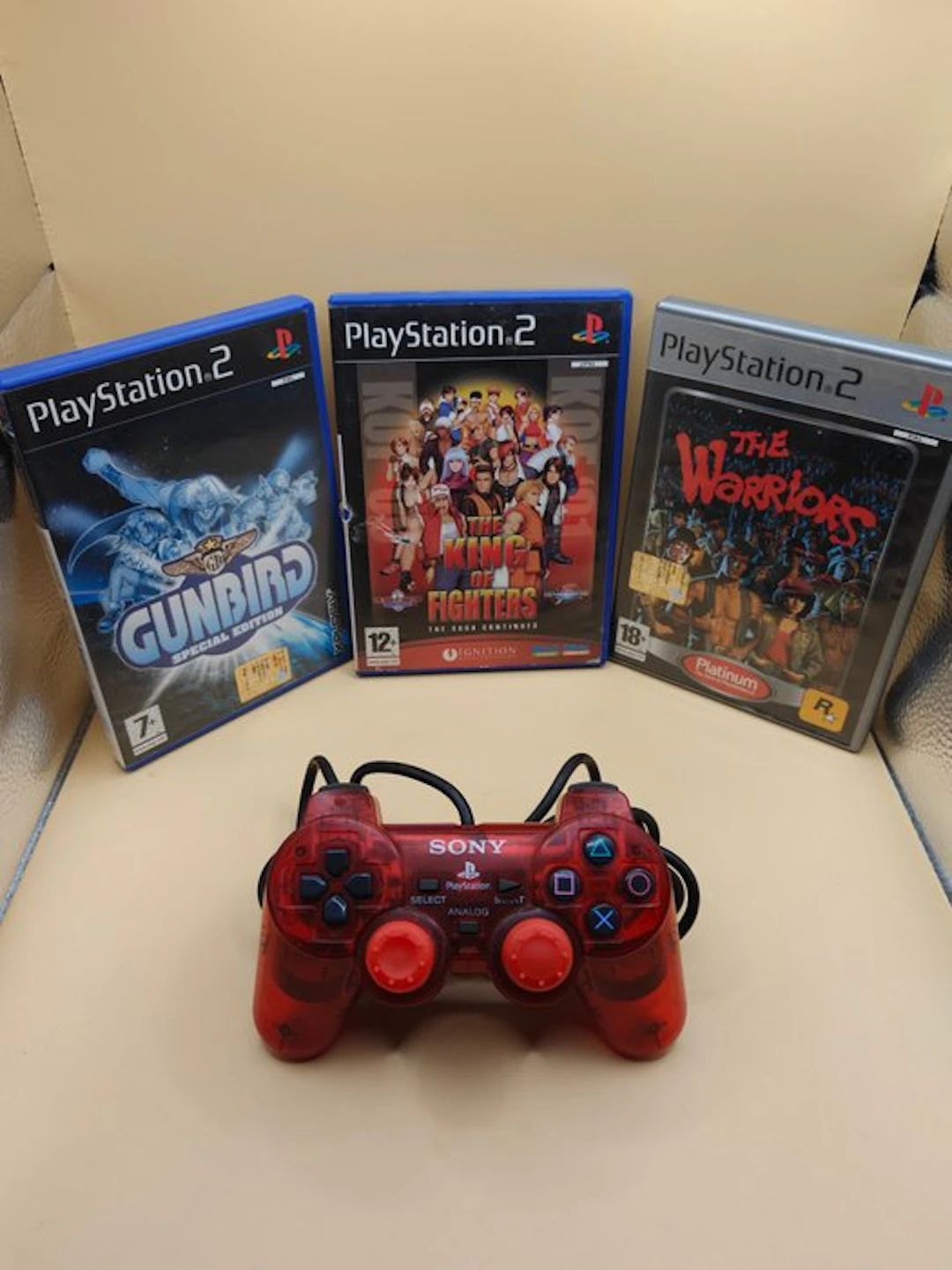 Sony - PlayStation 2 - Controller PS2 rosso trasparente +...