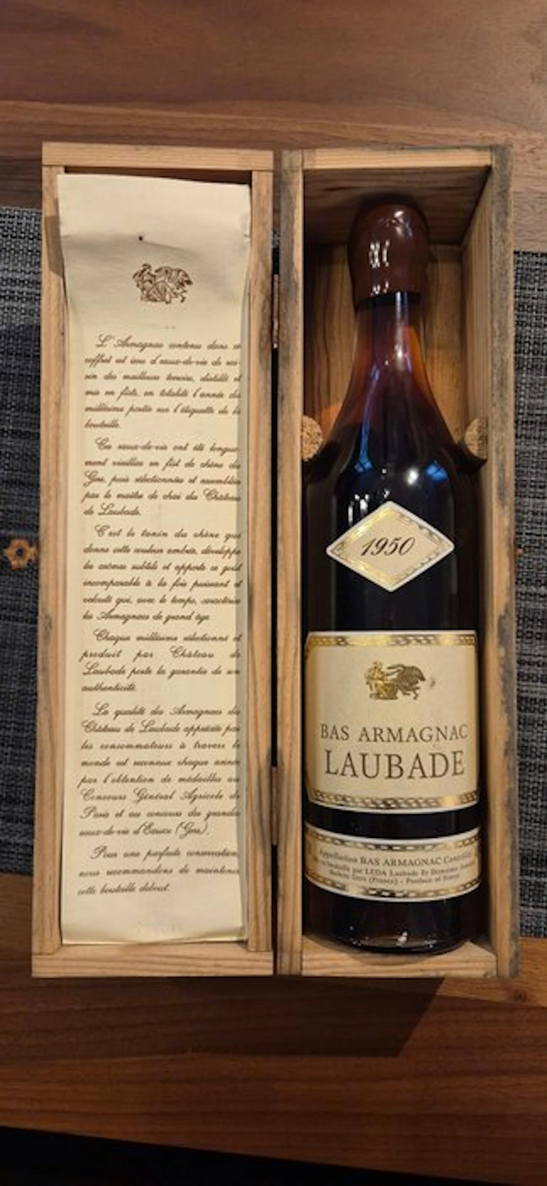 Château de Laubade 1950 - Bas Armagnac millésime - b. 1999 - 70cl