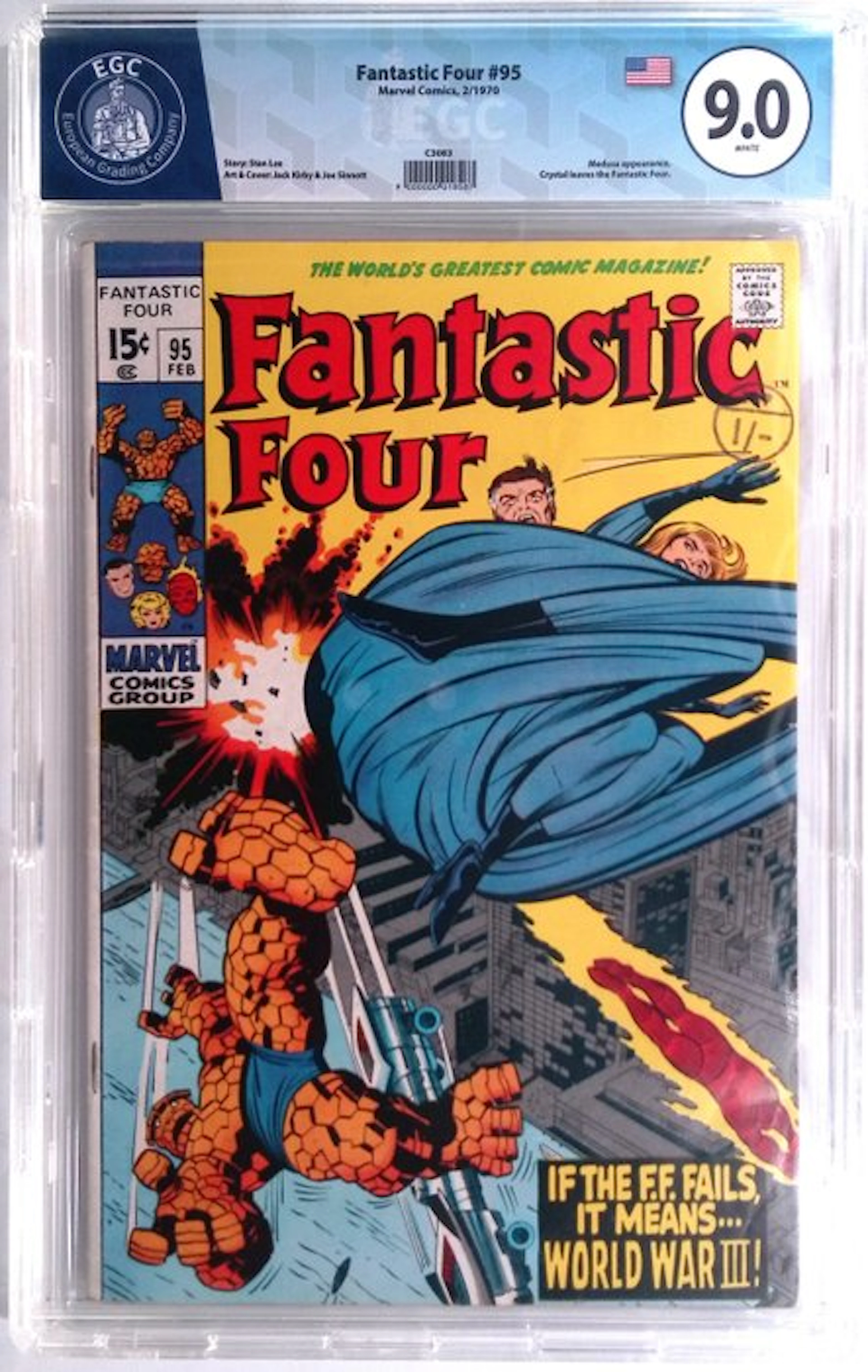 Fantastic Four #95 - EGC 9.0 - 1 Graded comic - First edition - 1970