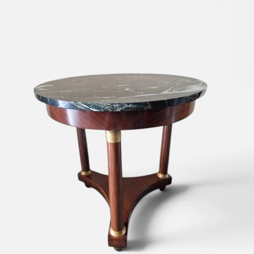Gueridon - Mahogany, Marble