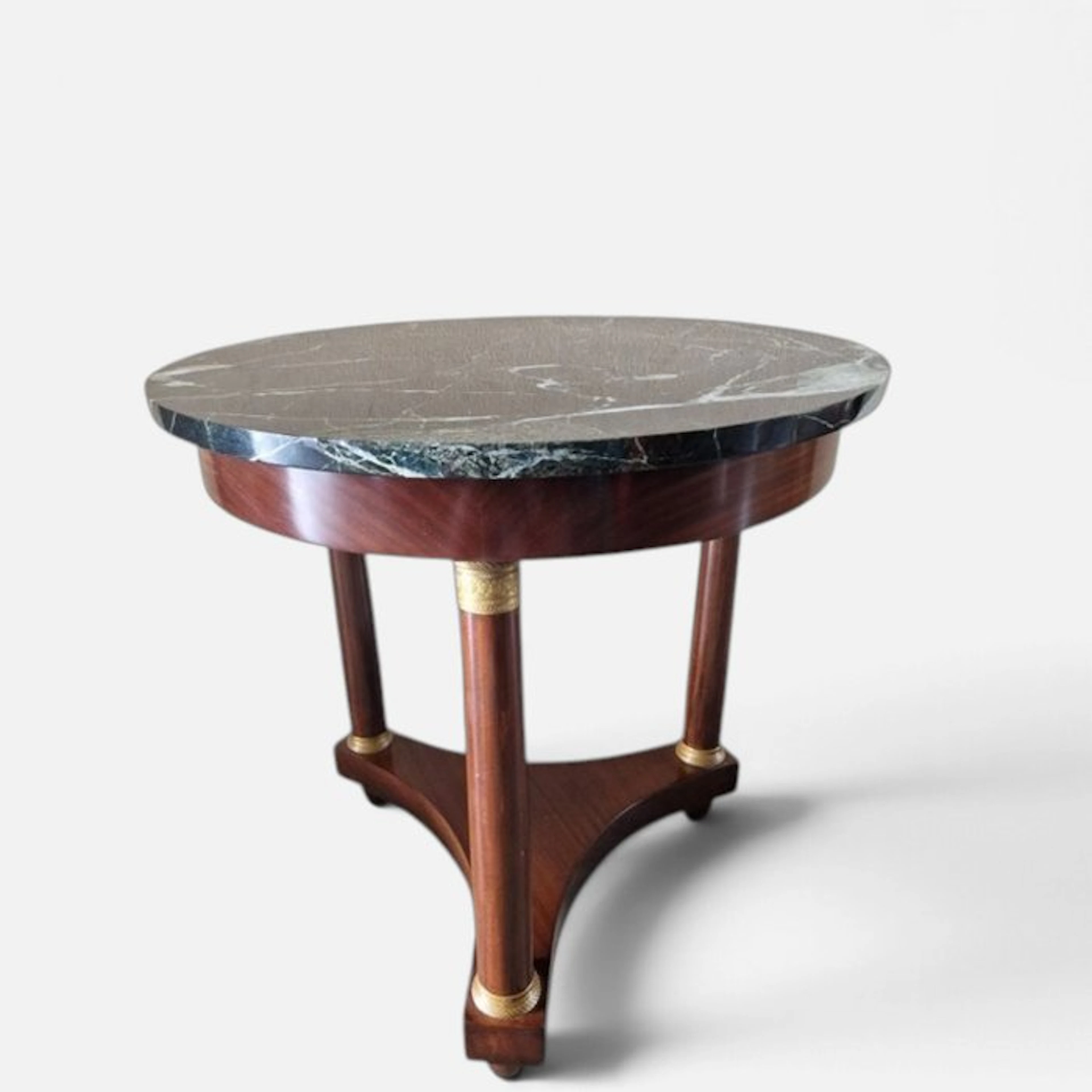 Gueridon - Mahogany, Marble