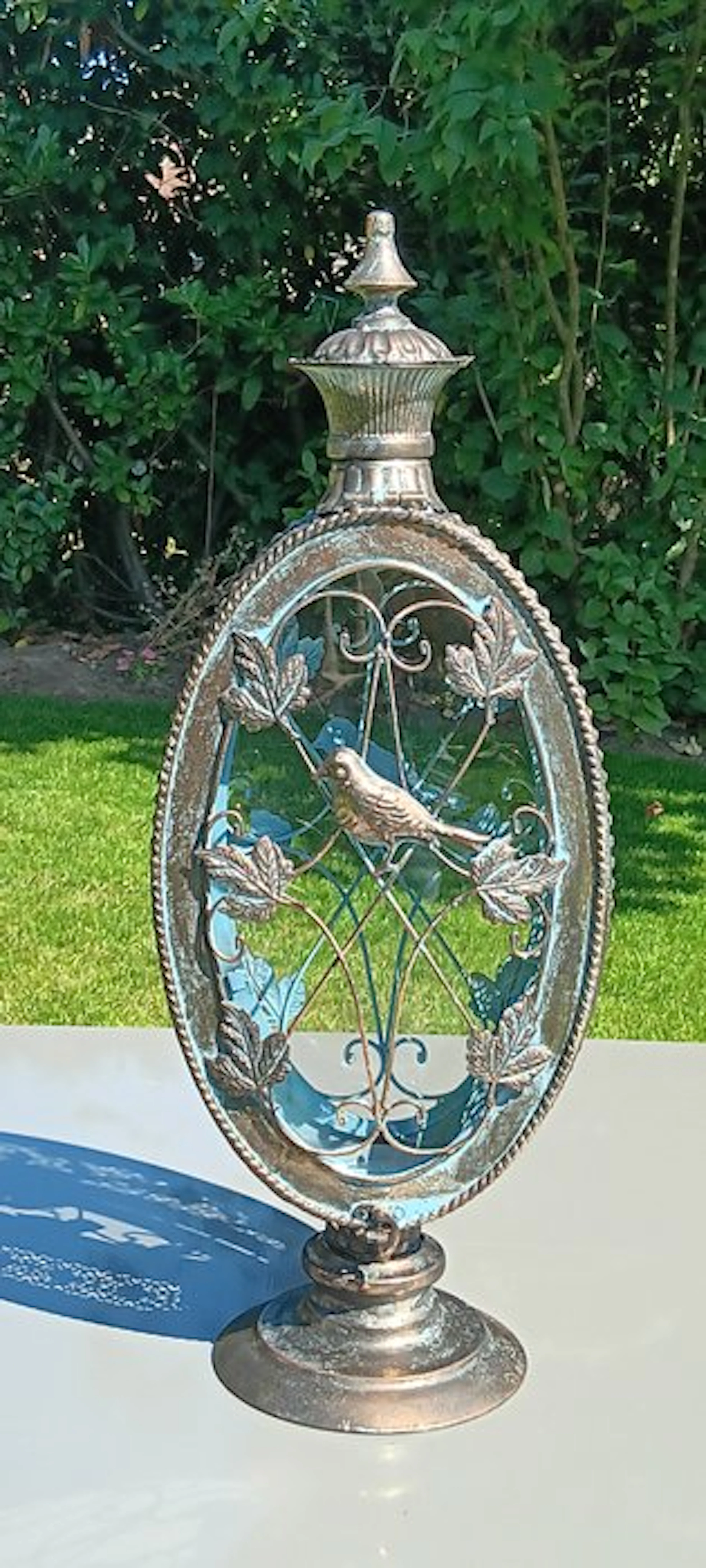 koperen patina - Lantern - house or garden lantern - Iron...