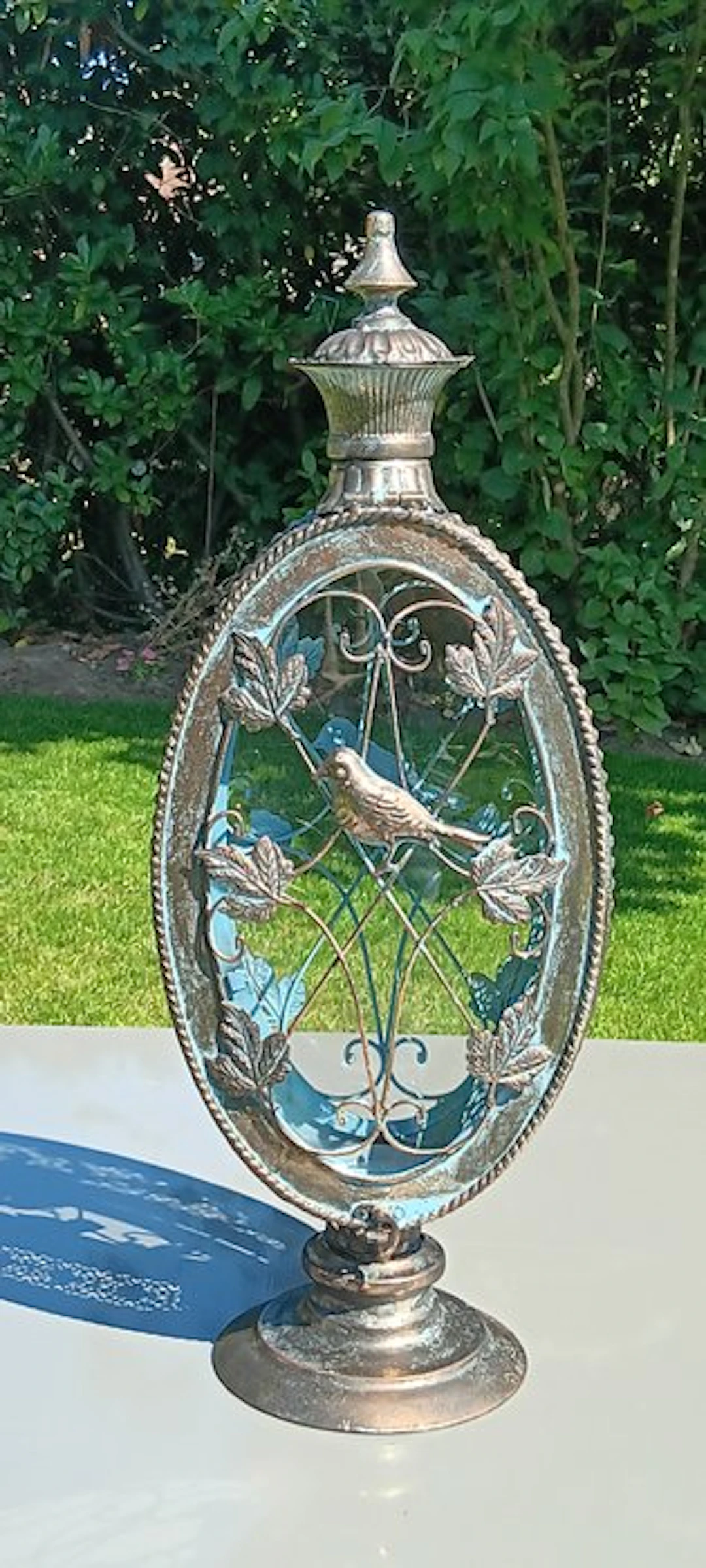 koperen patina - Lantern - house or garden lantern - Iron...