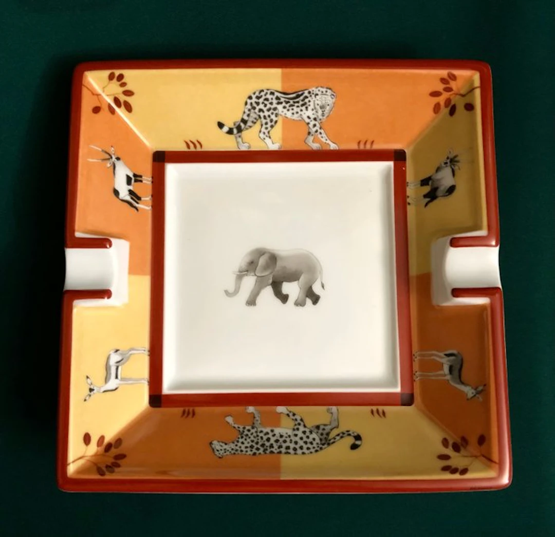 Hermès - Hermés - Ashtray - A “ carré “ large ,vintage