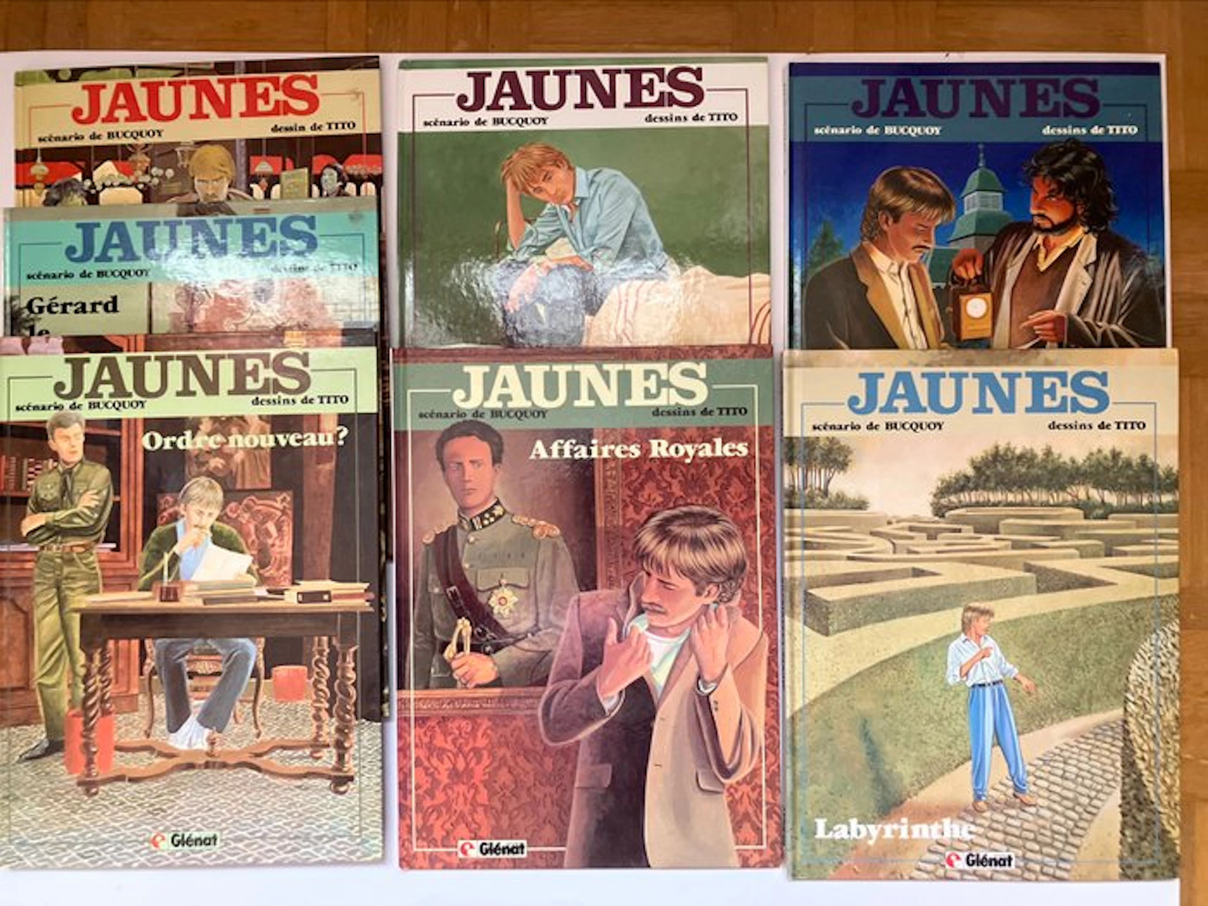 Jaunes T1 à T7 - Série complète - 7x C - 7 Album - First edition - 1980/1989