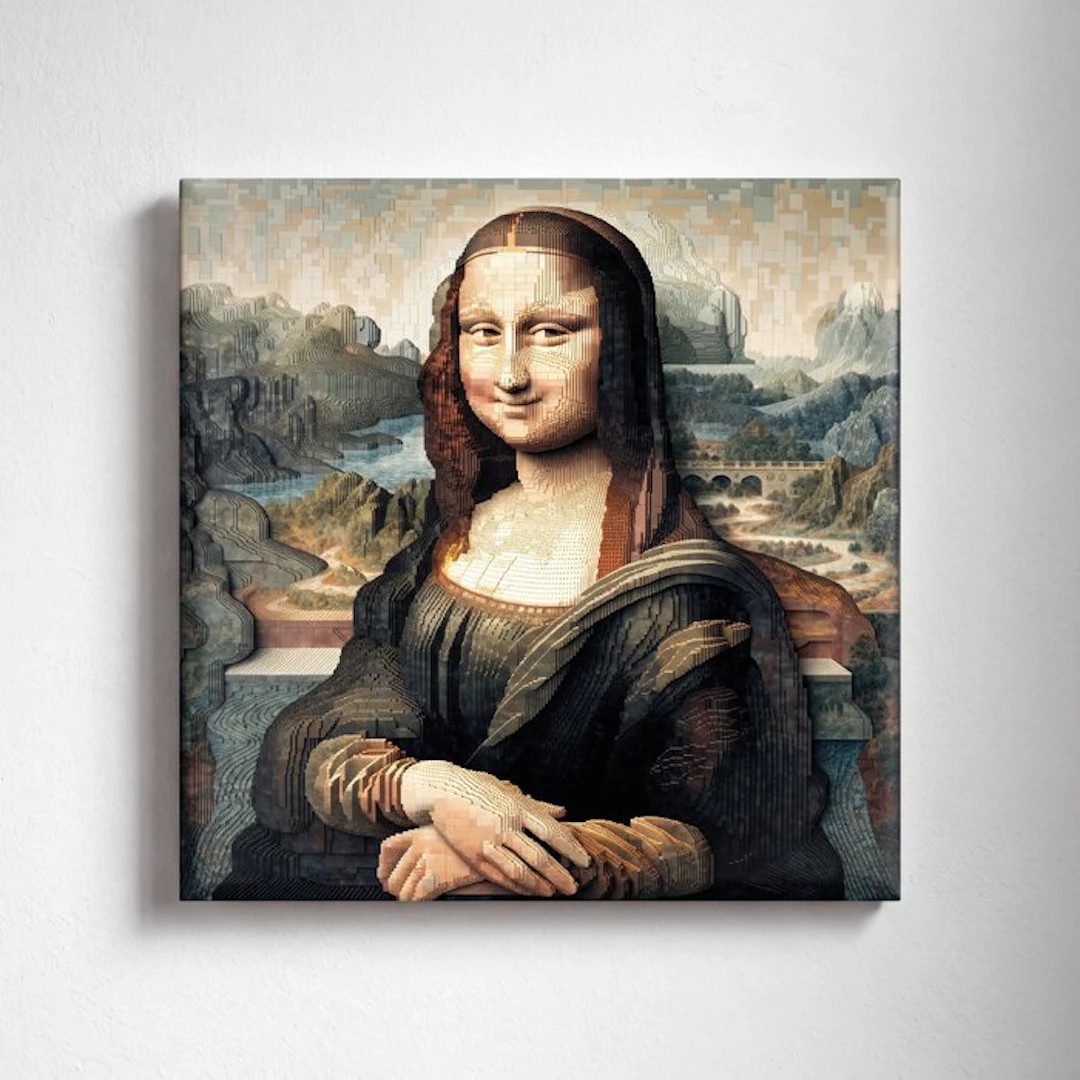 Kleury.art - [Ceramic Tile Art] "Mona Lisa in Relief” by Kleury.art (1/5)