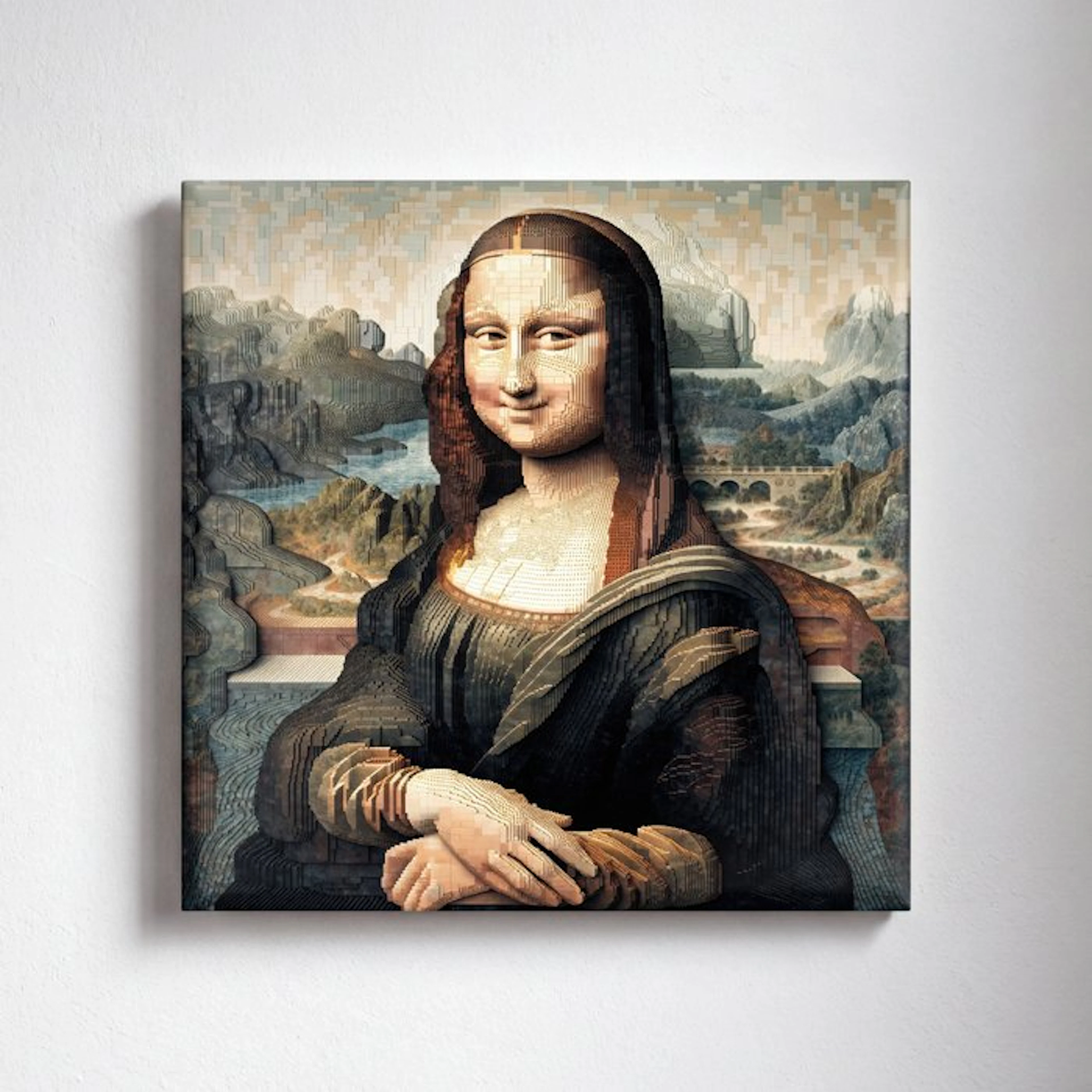 Kleury.art - [Ceramic Tile Art] "Mona Lisa in Relief” by Kleury.art (1/5)