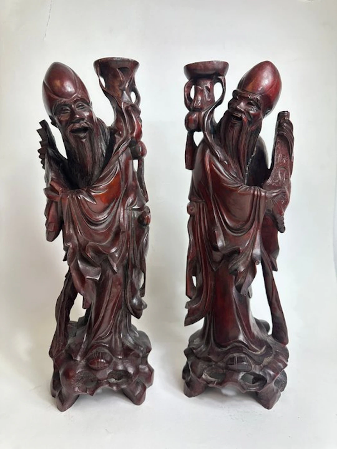 Coppia - Shou Lao - Wood - China