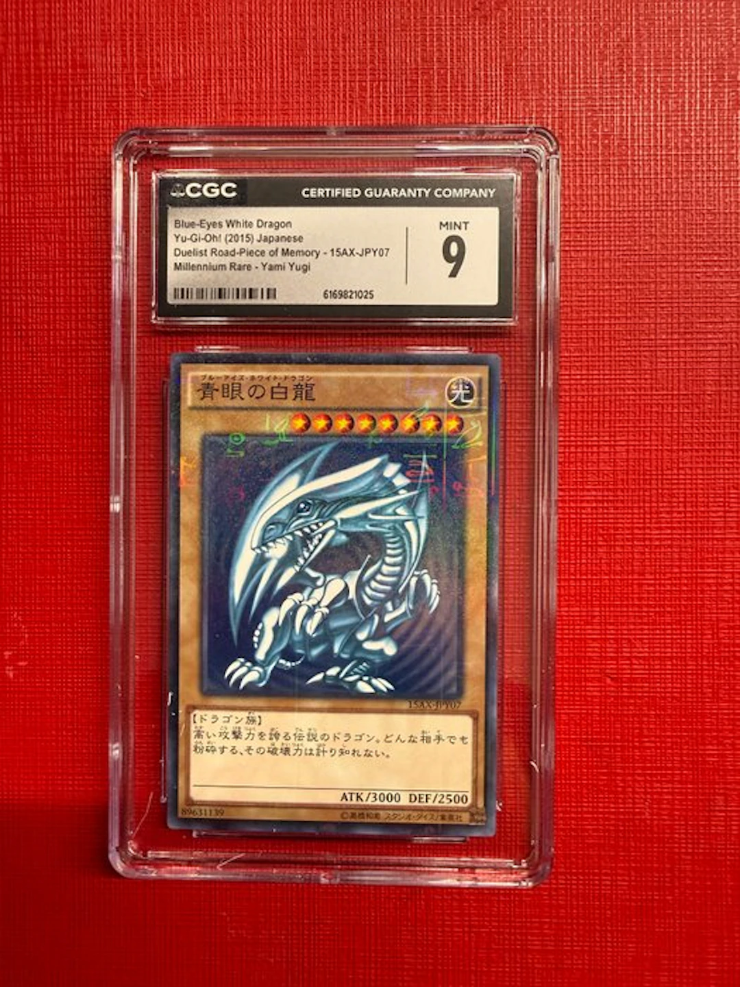 Konami - 1 Graded card - Yu-Gi-Oh! - Blue-Eyes White...
