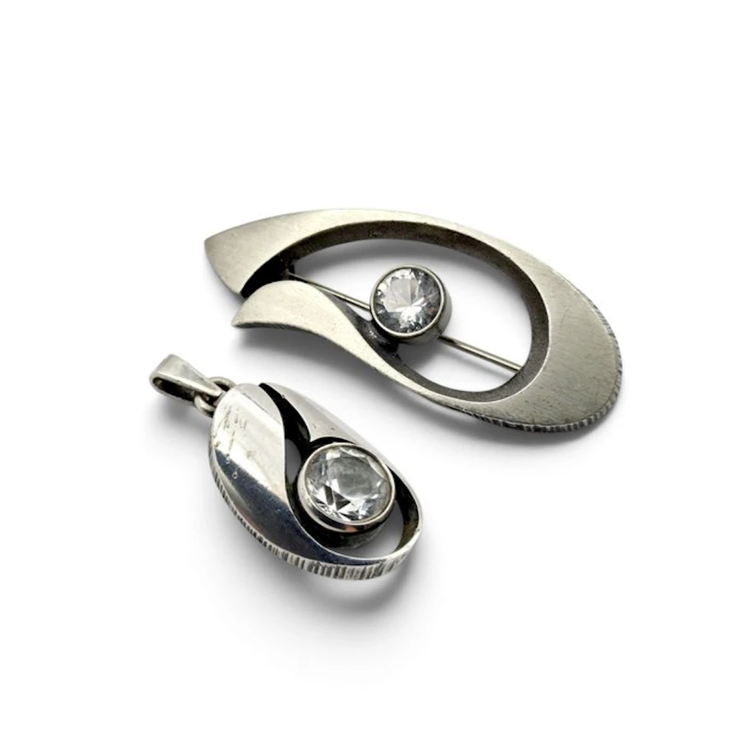 No reserve price - 2 piece jewellery set Silver - Karl Laine (KL)