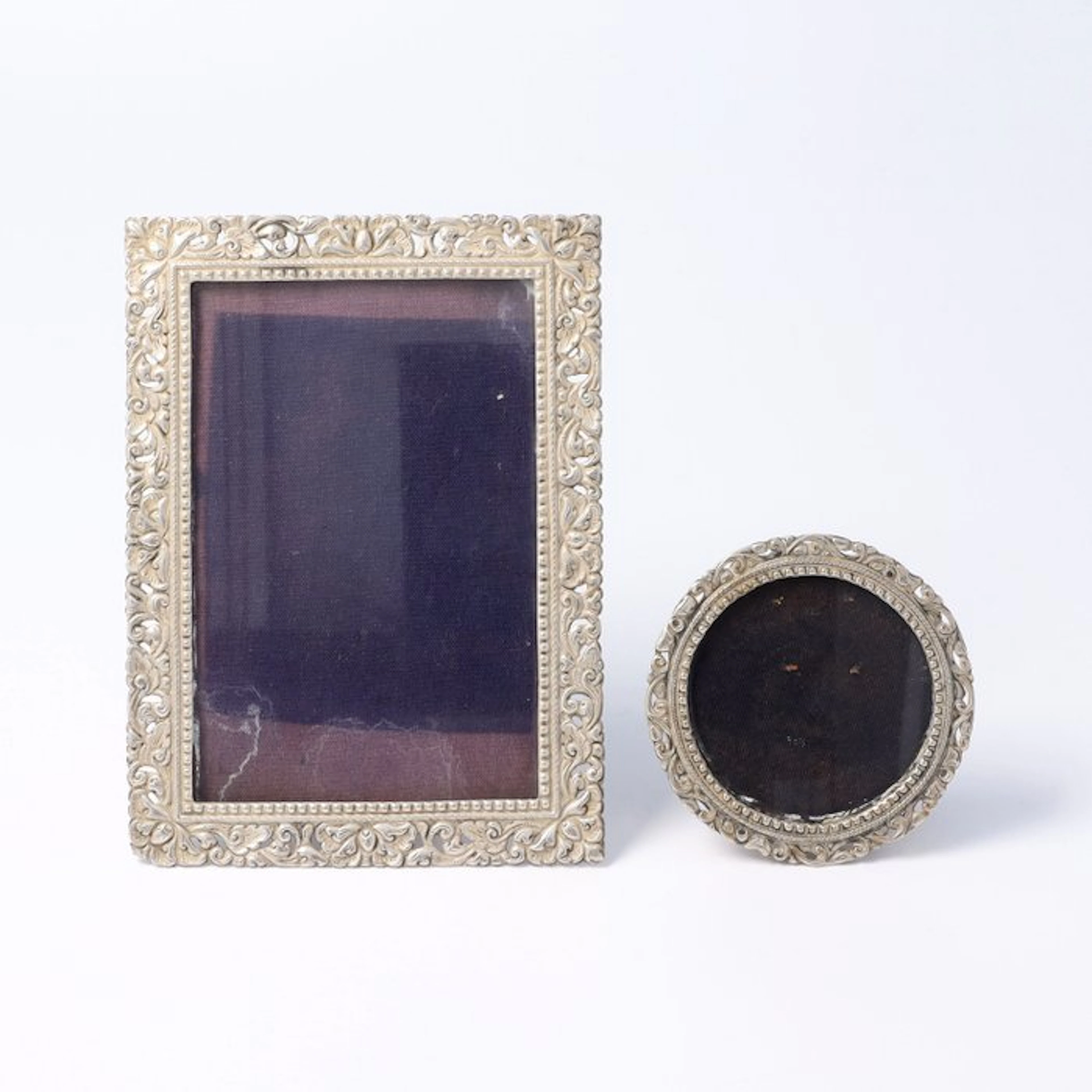 NO RESERVE. AS. Djokja. - Picture frame (2) - .800 silver