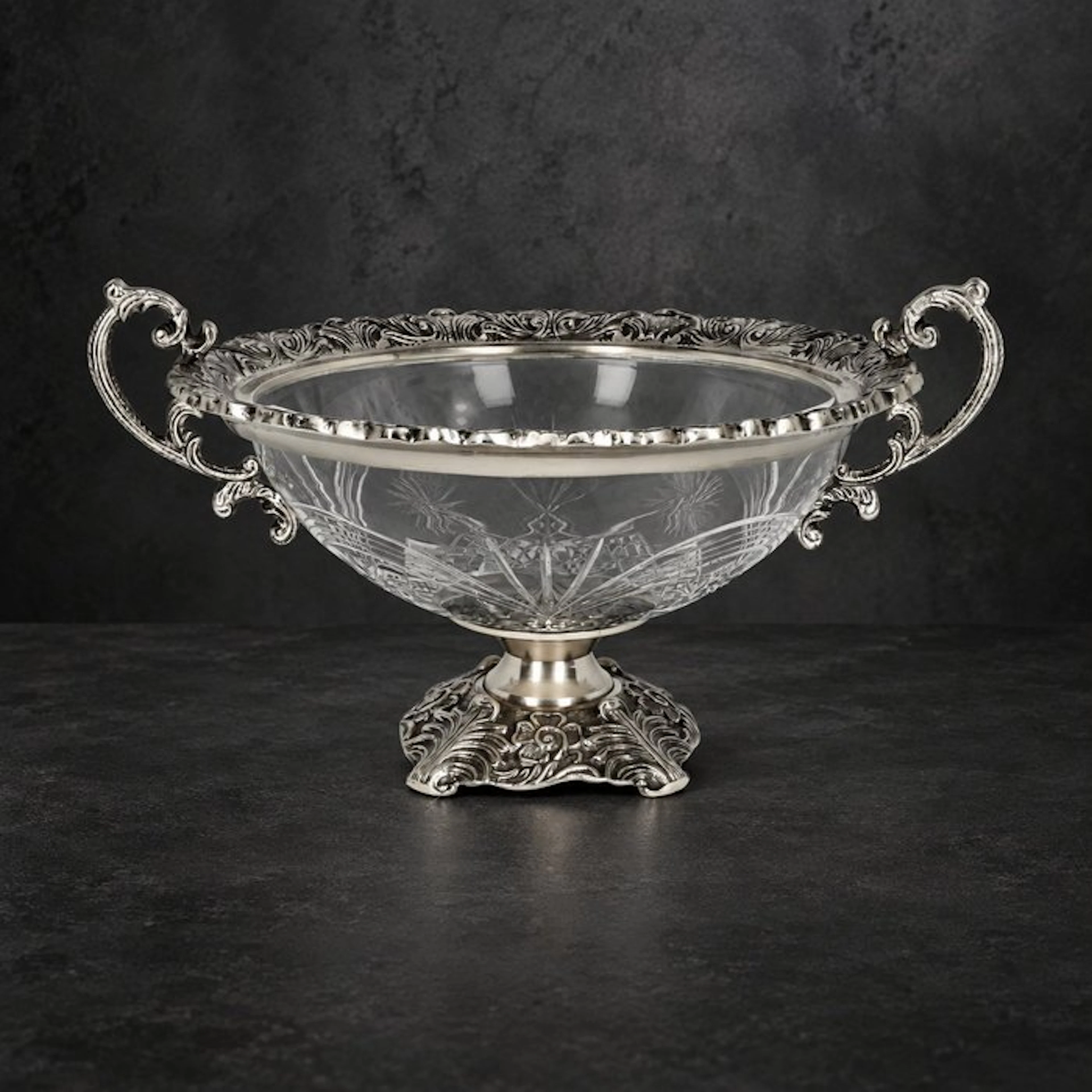Platter - Brass, Glass