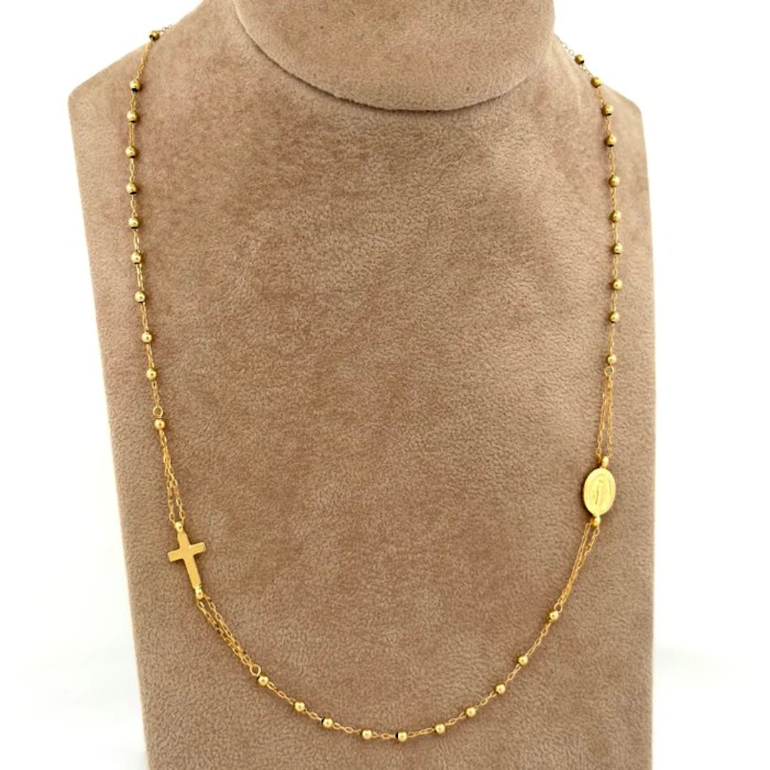 No reserve price - Necklace - 18 kt. Yellow gold - Rosario