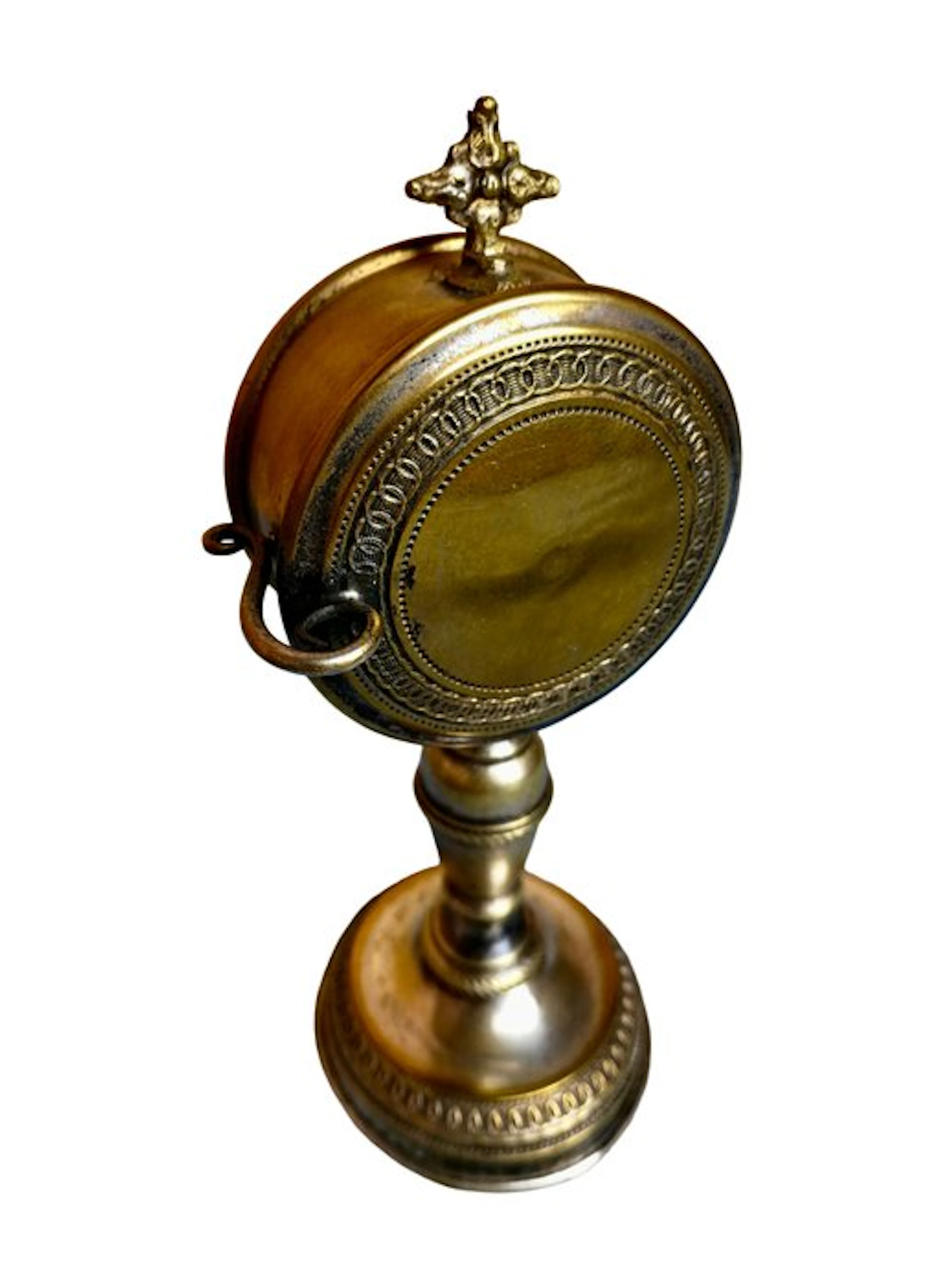 Display case / spherical monstrance. - Gilt brass - 1850-1900