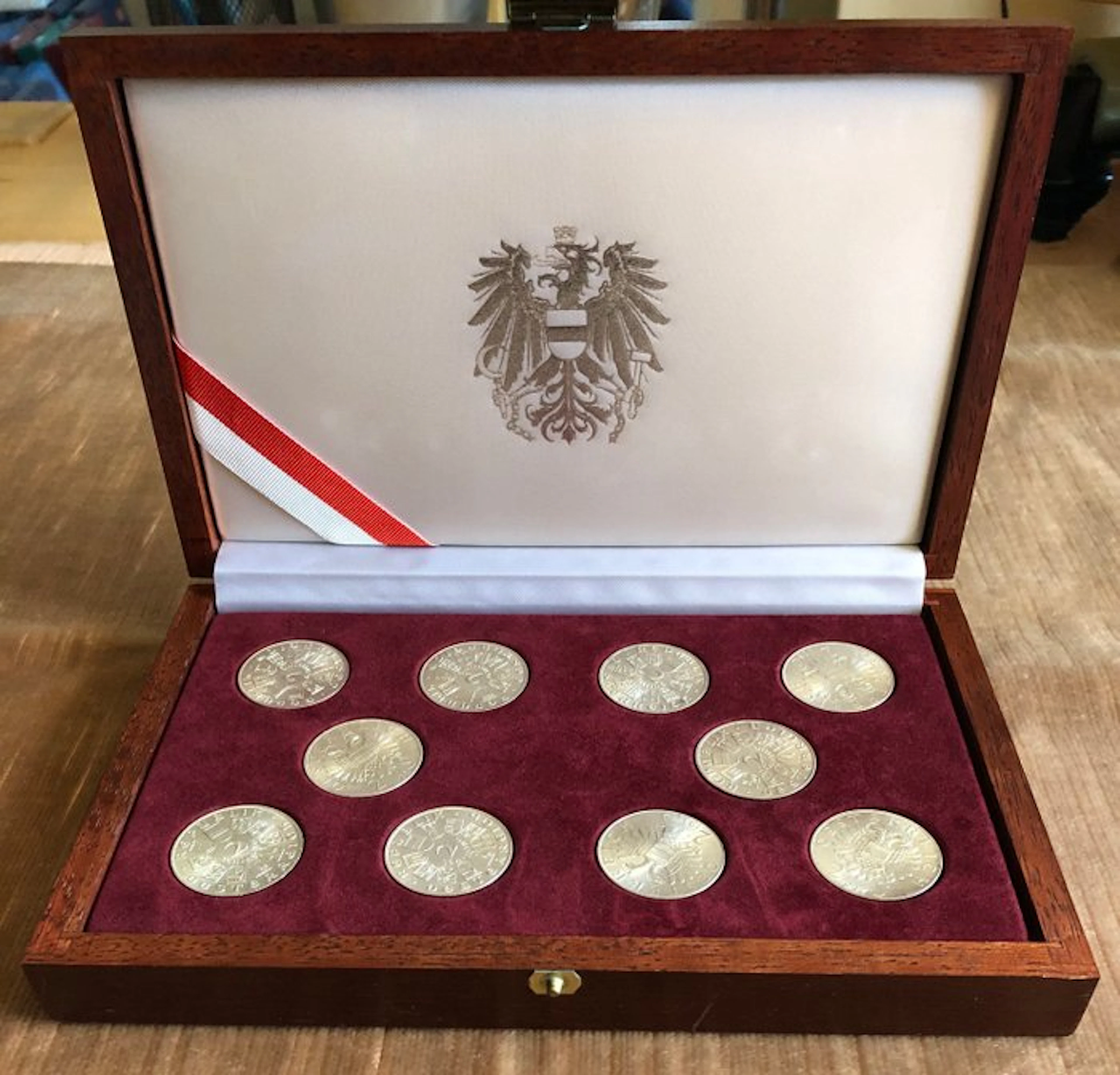 Austria. Kompletter Satz Doppelschillinge 1928–1937 – 10...