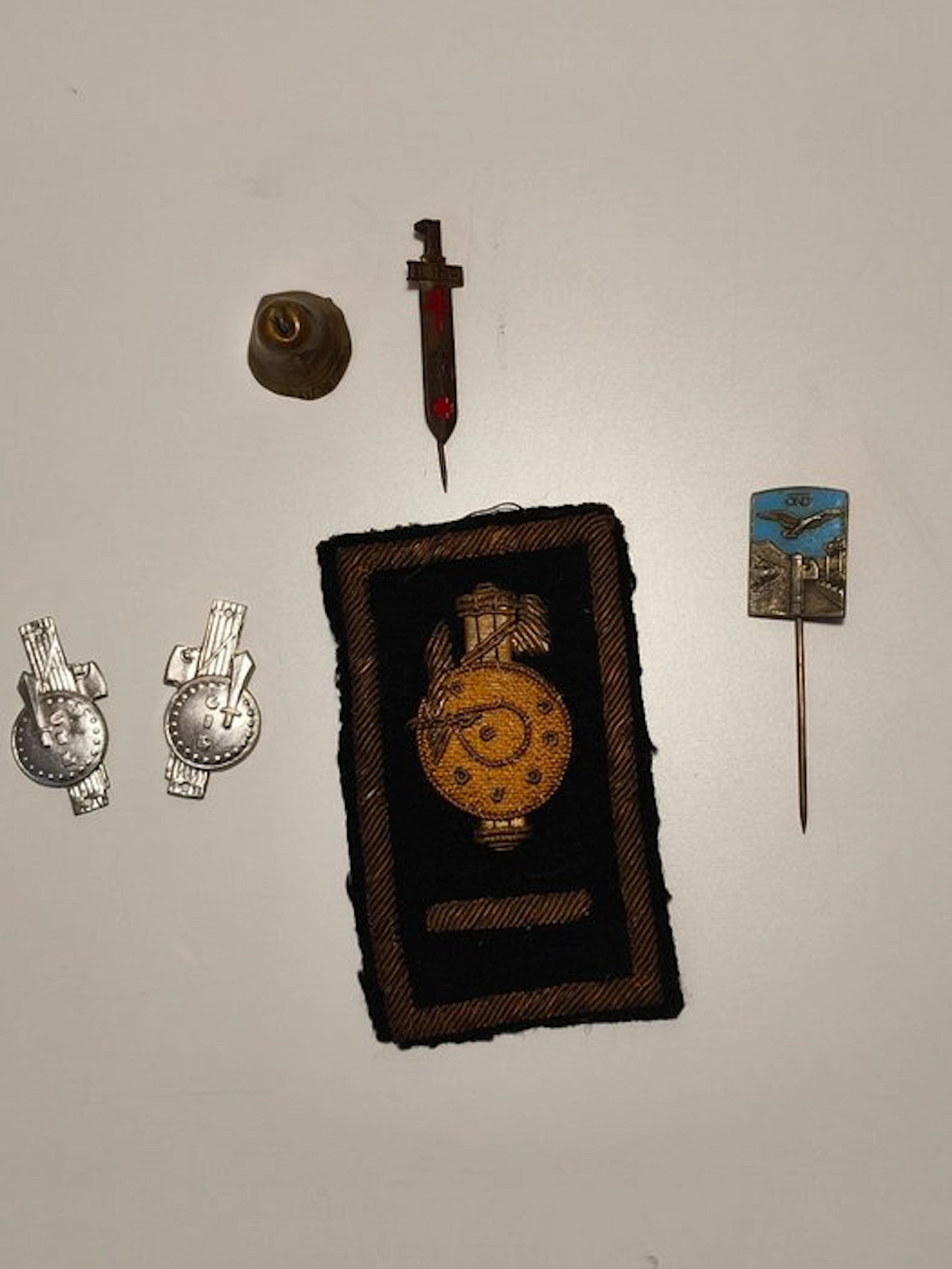 Italy - Military medal - PNF insignia and pins