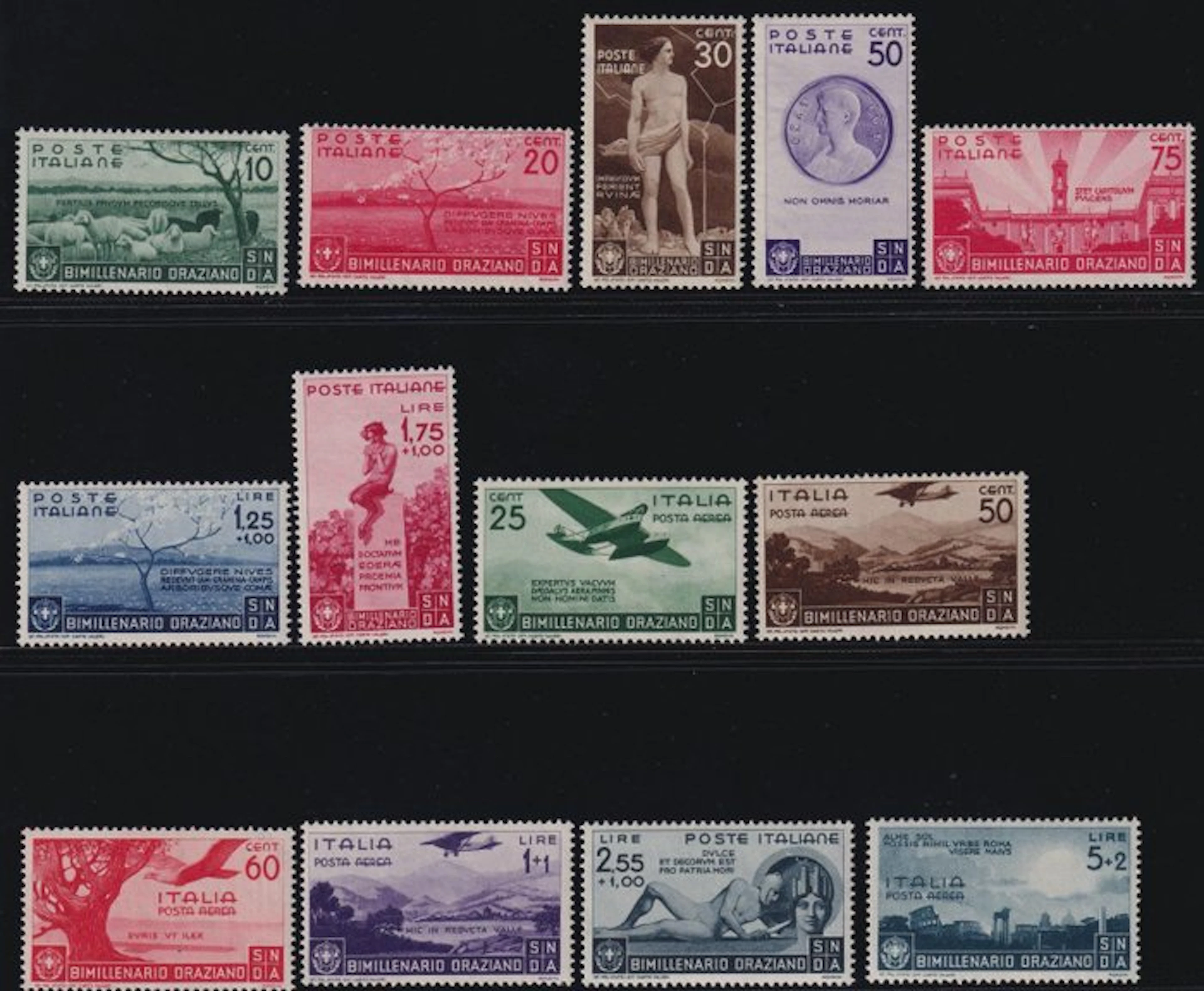 Italy Kingdom 1936 - Orazio Complete Series with Airmail...