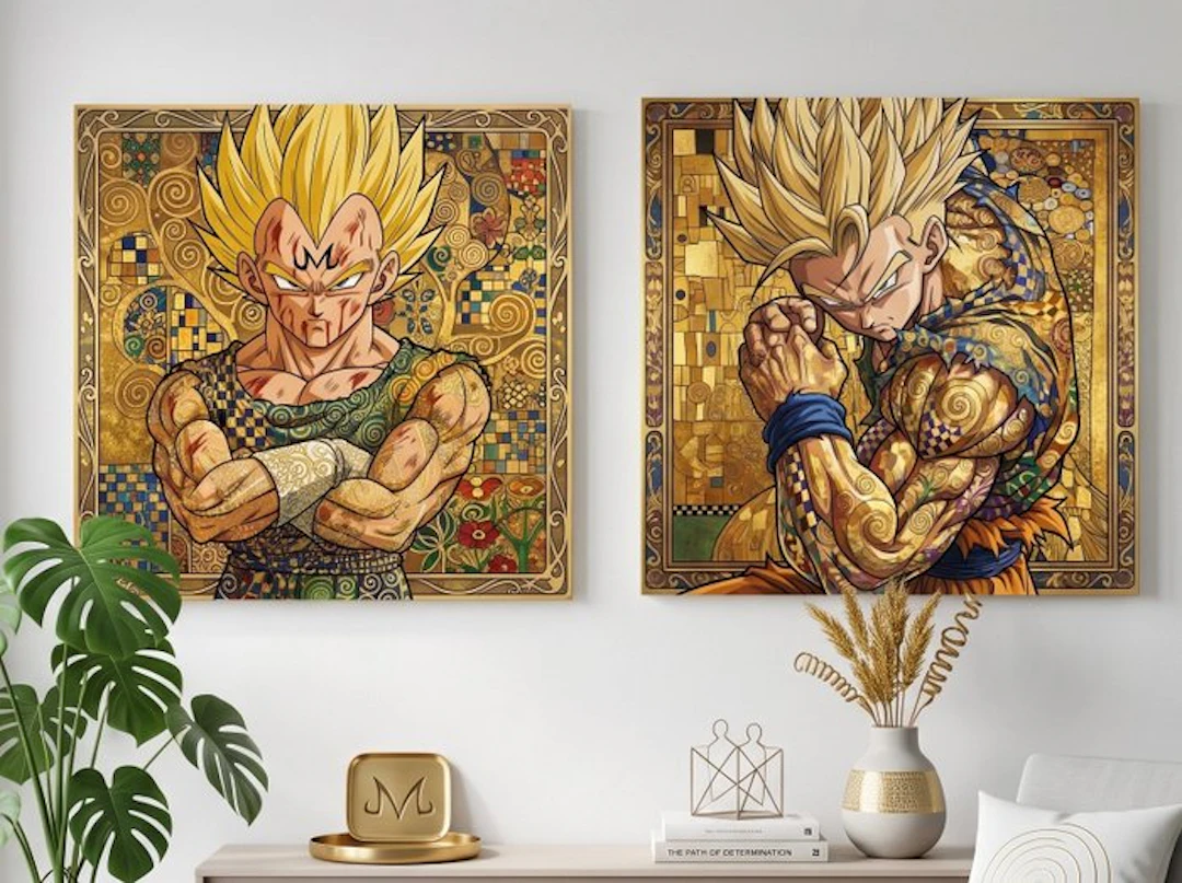 daveY - MAJIN VEGETA x GOHAN SSJ2 x KLIMT - "GOLDEN SAIYANS"