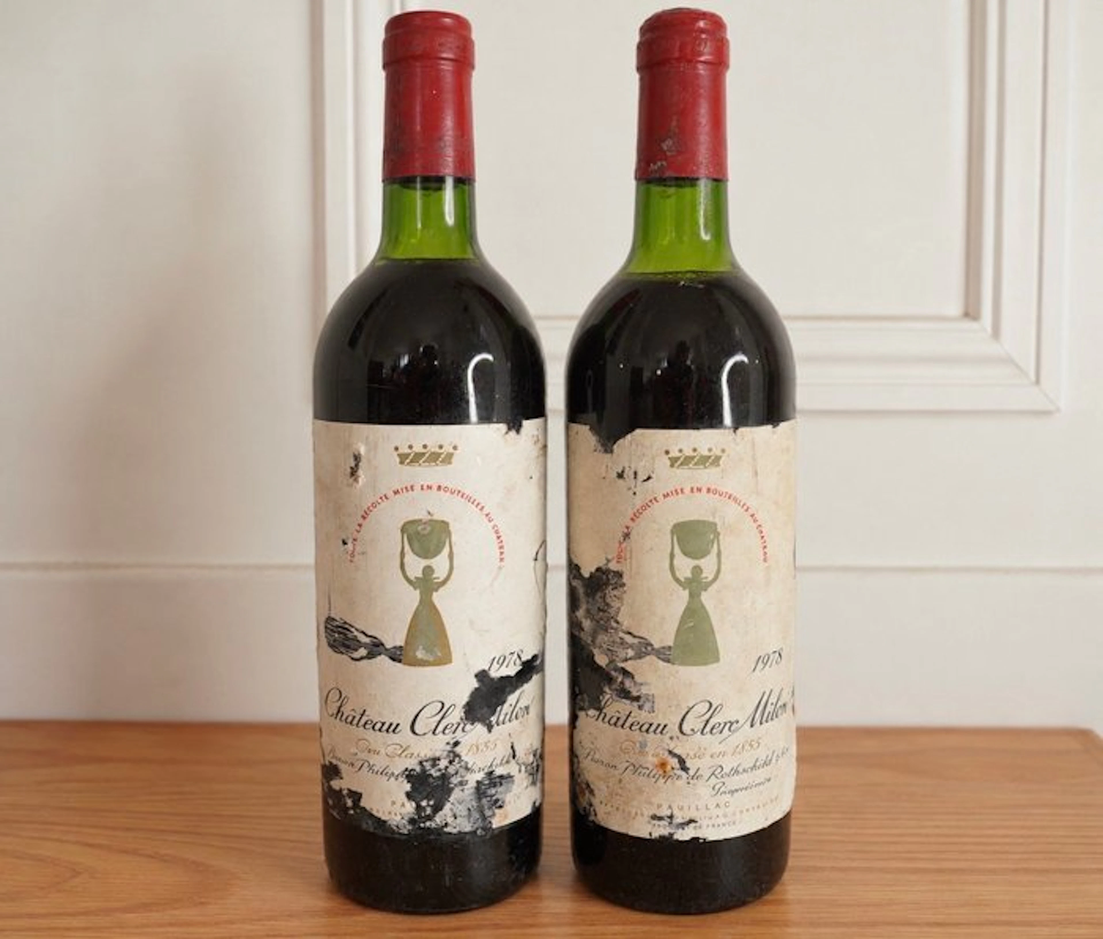 1978 Château Clerc Milon - Bordeaux 5ème Grand Cru Classé - 2 Bottles (0.75L)