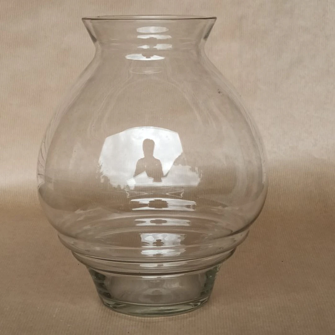 A.D. Copier - Vase - Visually blown up. - Glass