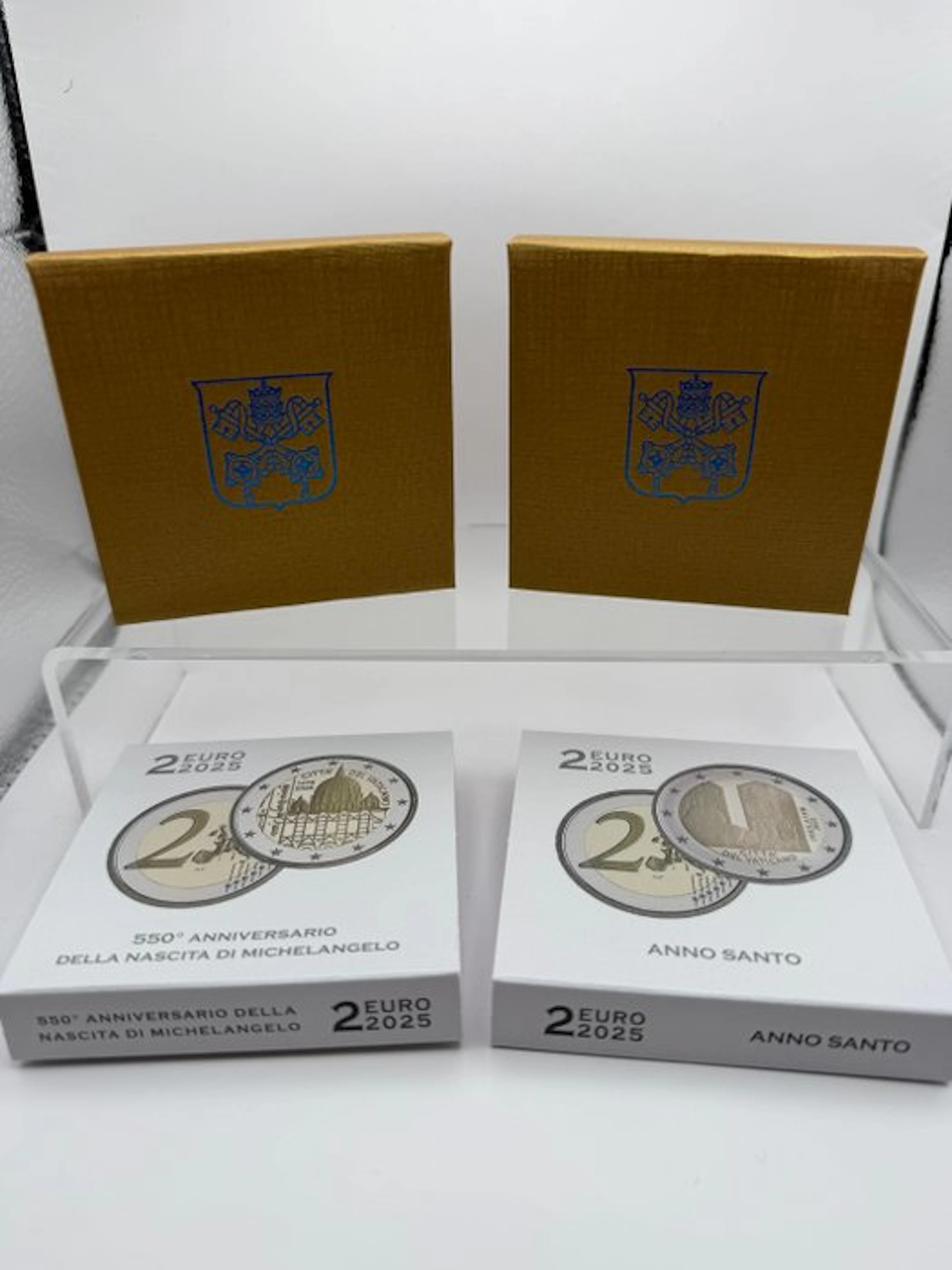 Vatican. 2 Euro 2025 "Anno Santo" + "Michelangelo" (2...