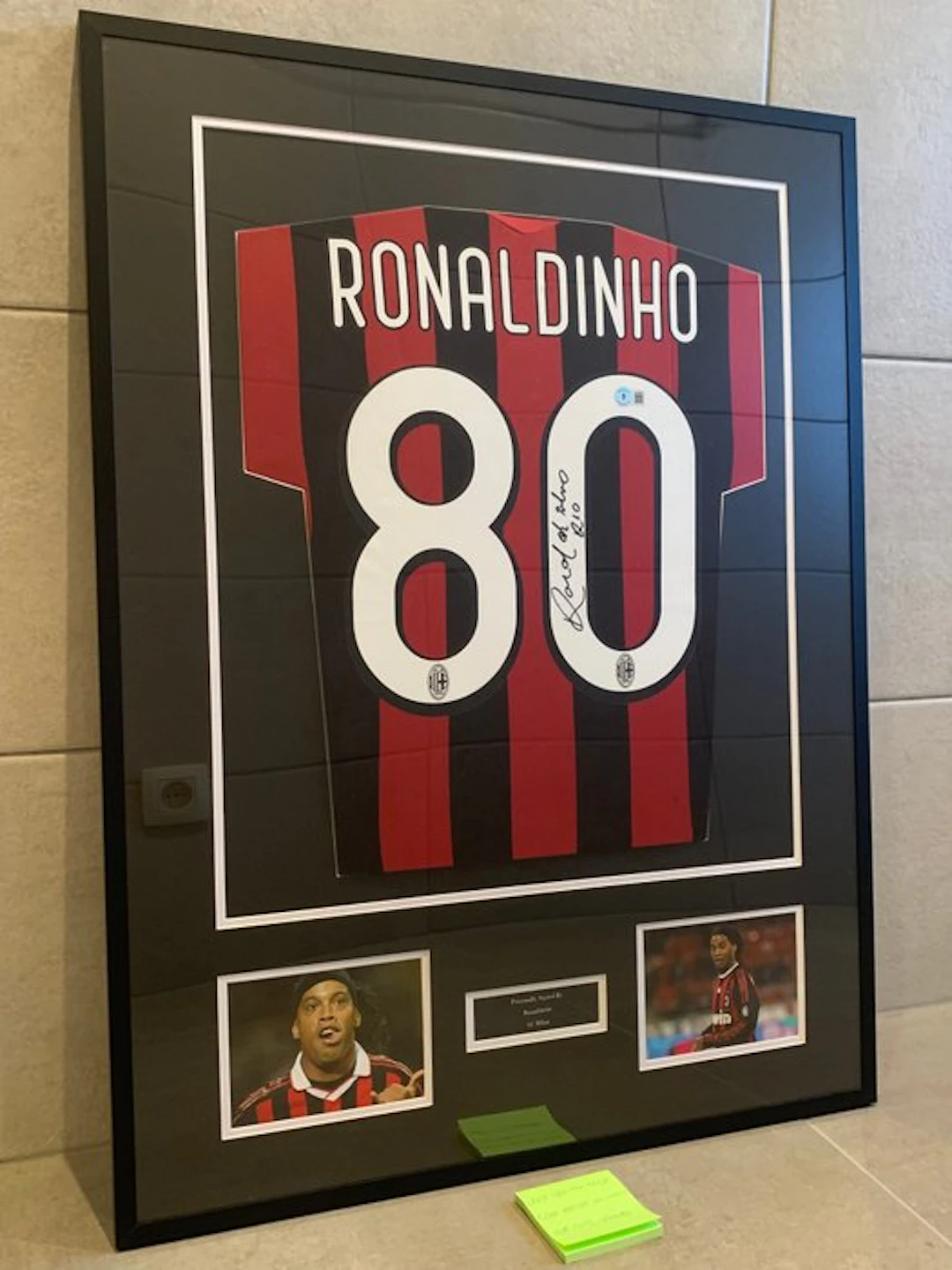 AC Milan - Italian Football League - Ronaldinho - 2010 - Football shirt