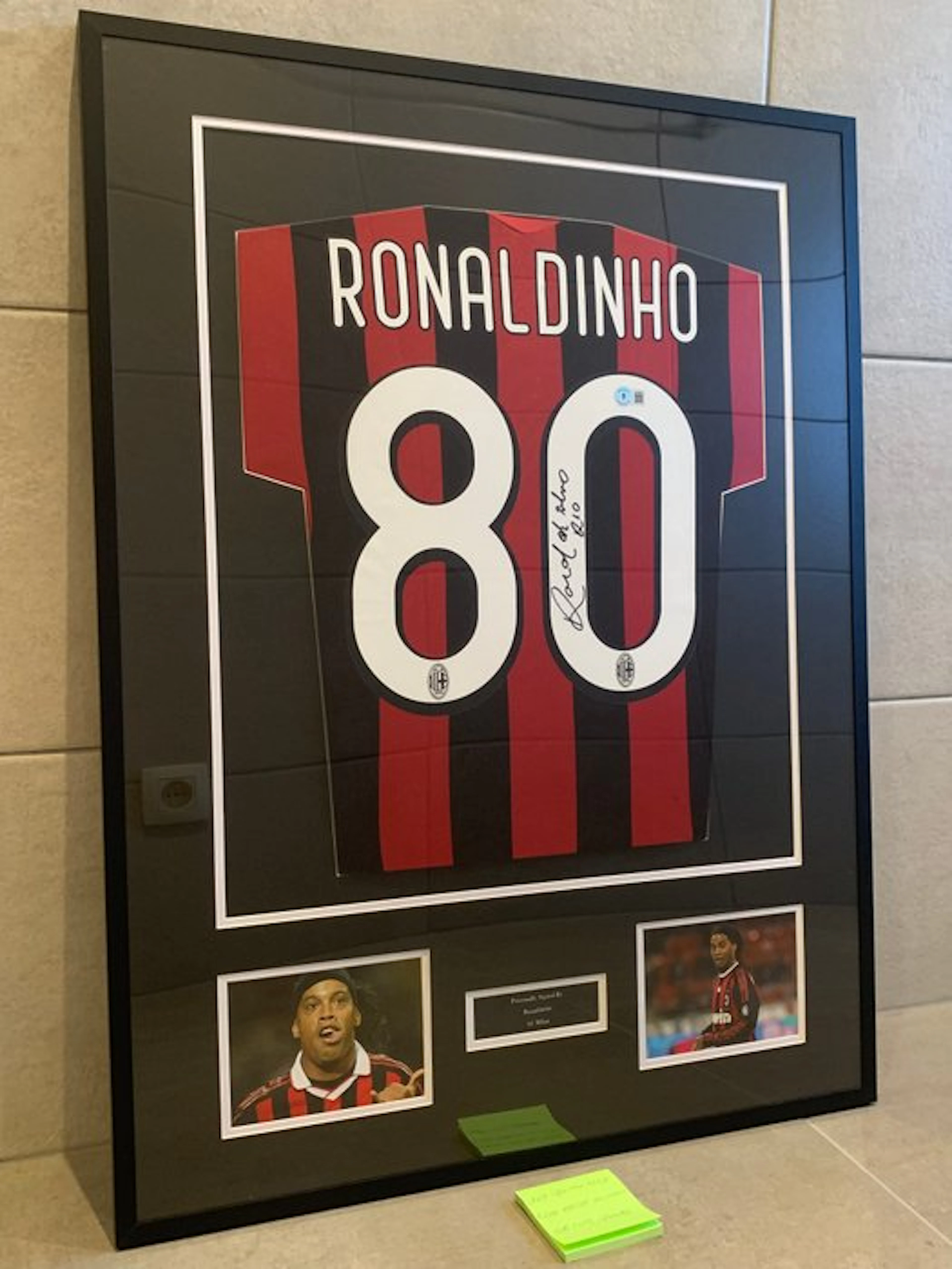 AC Milan - Italian Football League - Ronaldinho - 2010 - Football shirt