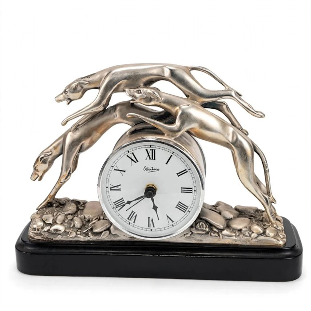 Clock - Ottaviani - Metal, Silverplated, Marble - 1980-1990 - Ottaviani watch