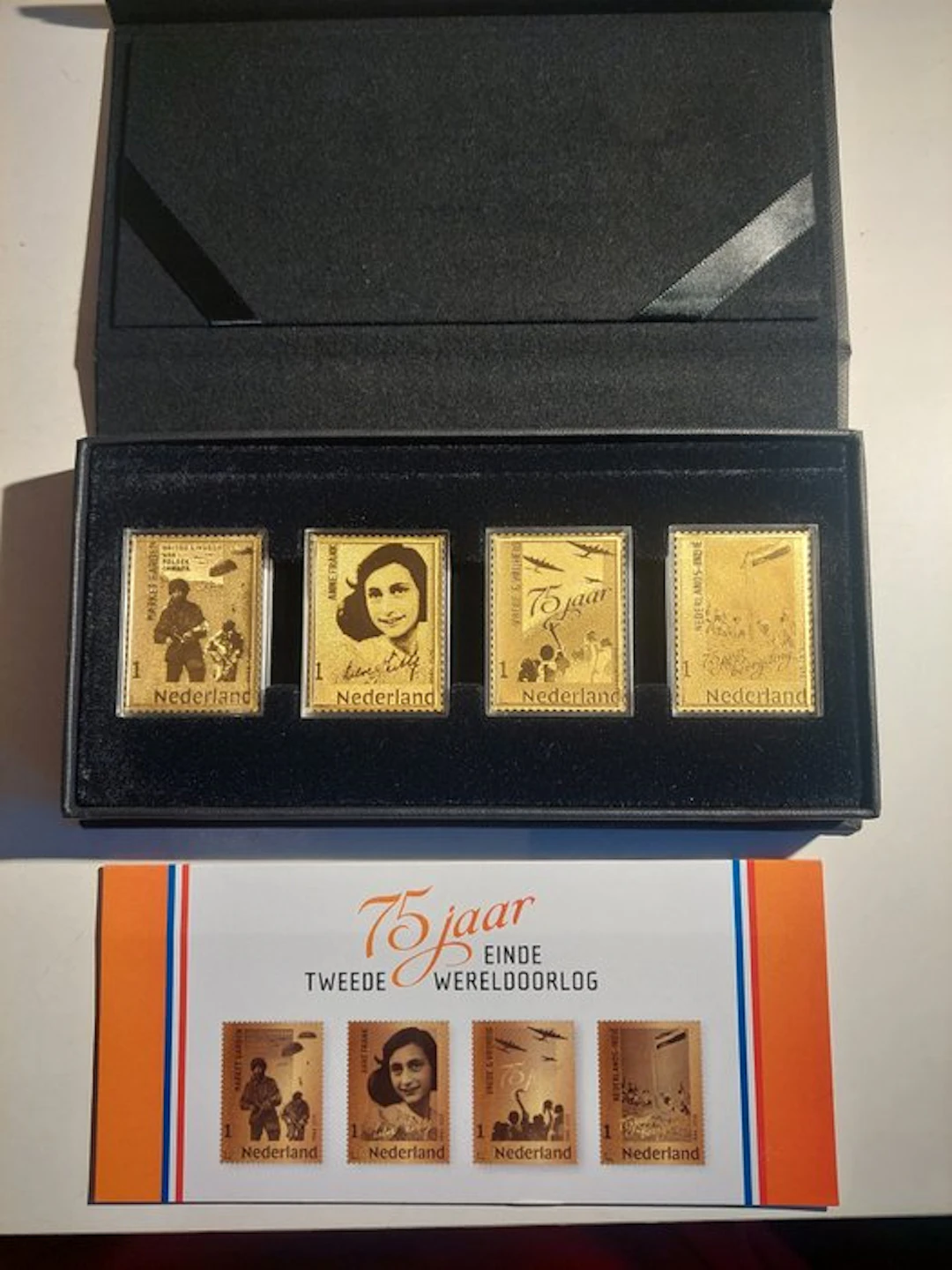 Netherlands 2020 - 4 gold stamps - 75 years since the end...